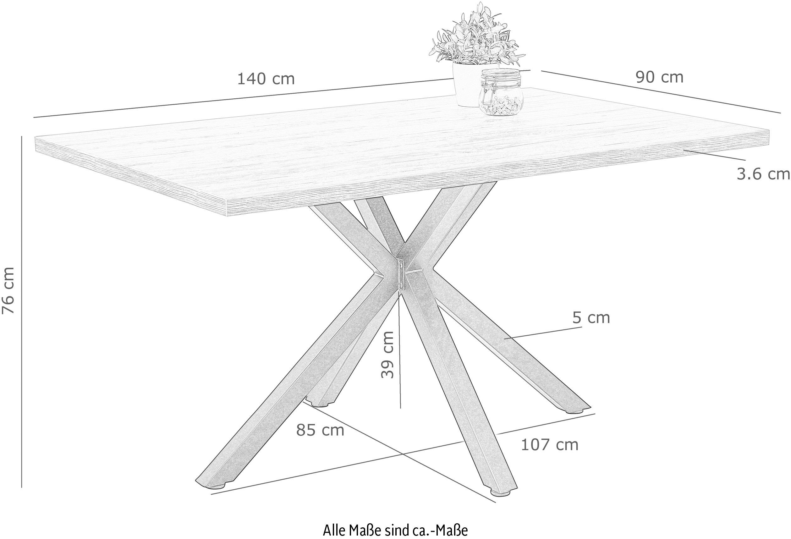 HELA Eettafel Cleo I T Breedte ca. 140 cm