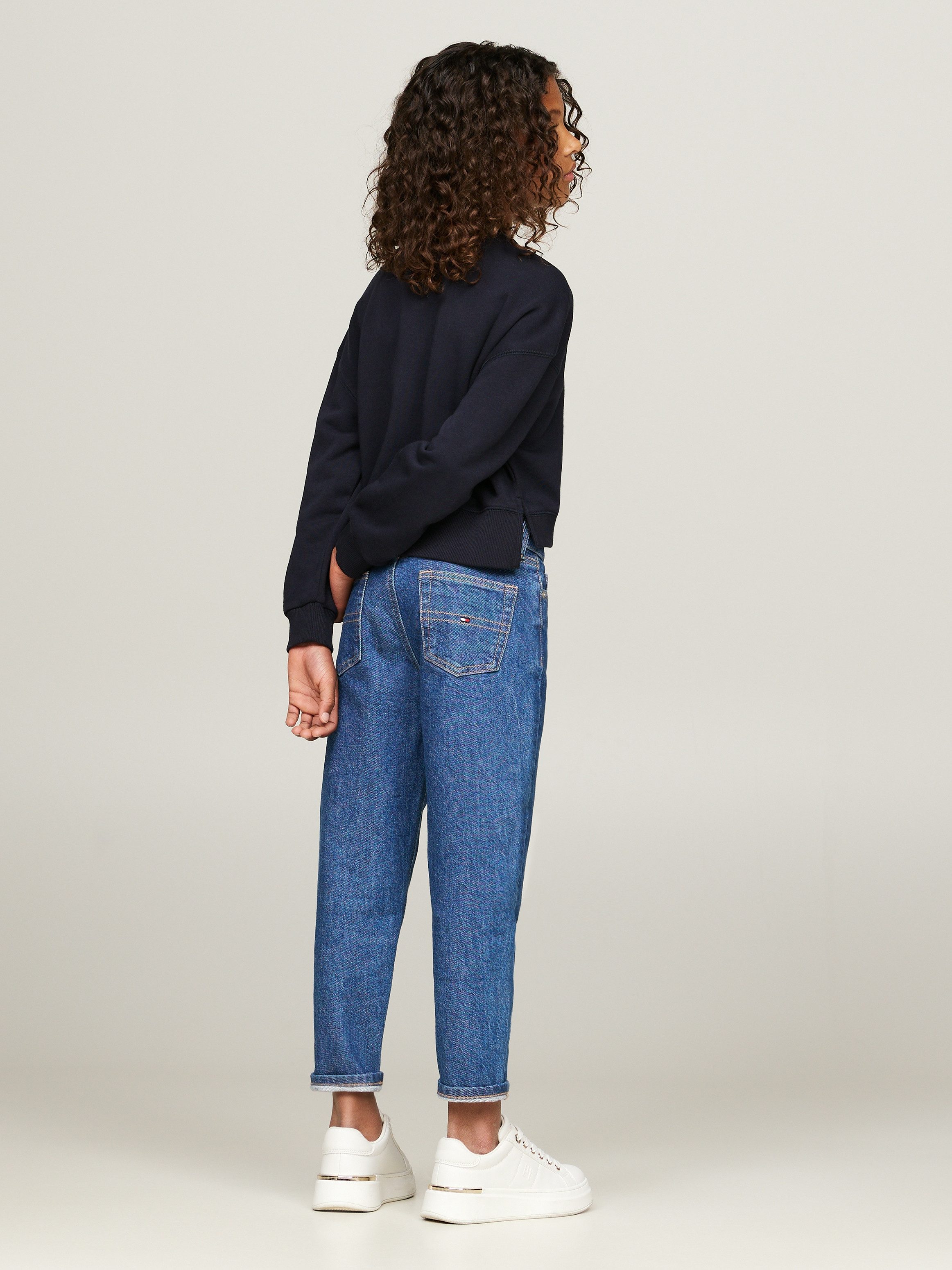 Tommy Hilfiger Shirt met lange mouwen HILFIGER NY EMBROIDERED CREWNECK Kinderen tot 16 jaar met logostiksel