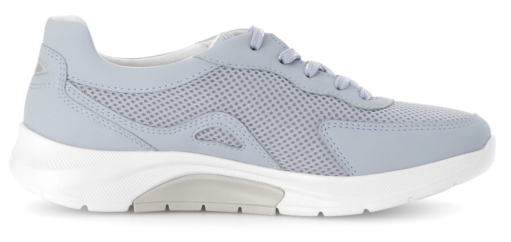 Gabor Rollingsoft Sneakers met sleehak , vrijetijdsschoen, lage schoen, veterschoen met verwisselbaar voetbed