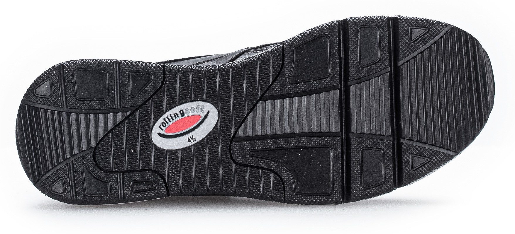 Gabor Rollingsoft Sneakers met sleehak vrijetijdsschoen, lage schoen, veterschoen, logo op de hiel
