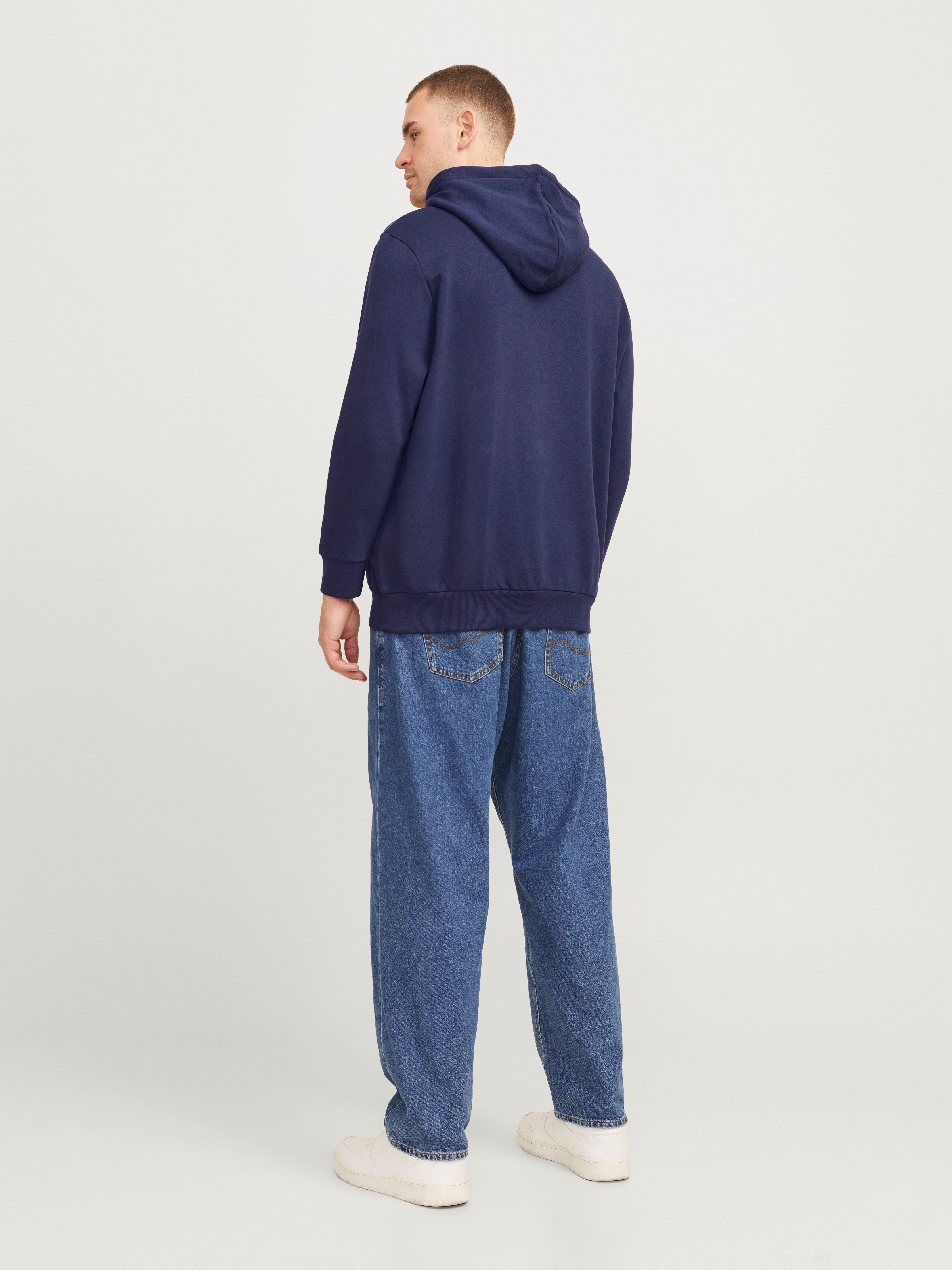 Jack & Jones PlusSize Hoodie JJECALEB VARSITY SWEAT HOOD NOOS PLS