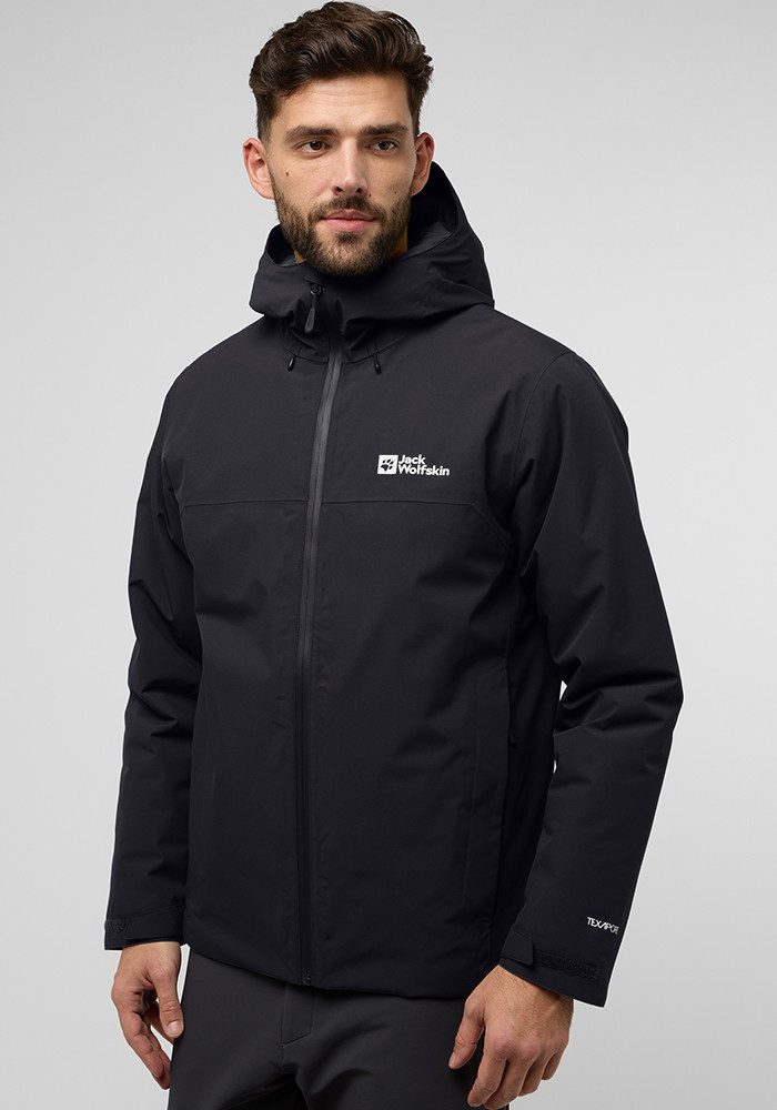 Jack Wolfskin Wisper Ins Jacket Men Waterdicht isolerend jack Heren 2XL black