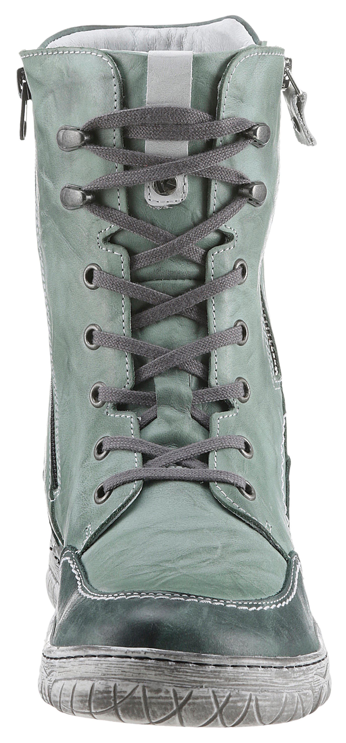KRISBUT Winterlaarzen Veterschoenen, comfort schoenen, laarzen in breedte: wijd
