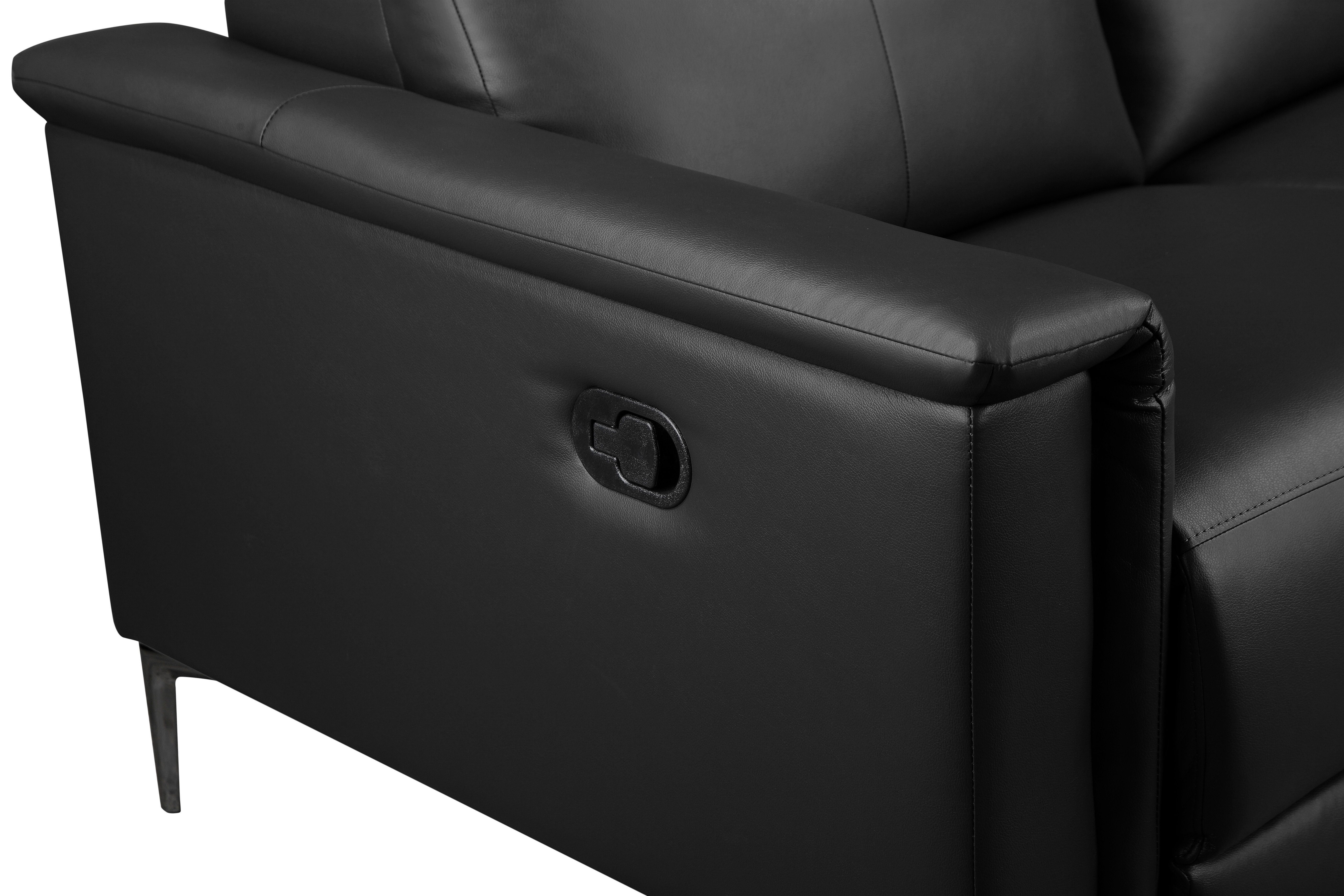 Places of Style 2-zitsbank Lund handmatige of elektrische relaxfunctie en usb-a,