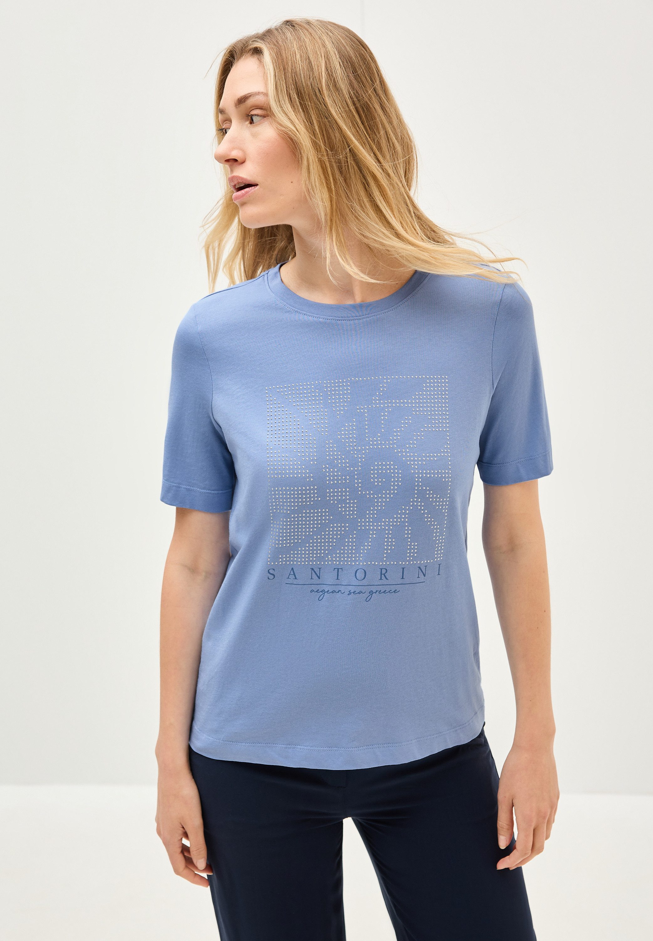 Cecil T-shirt met siersteentjes