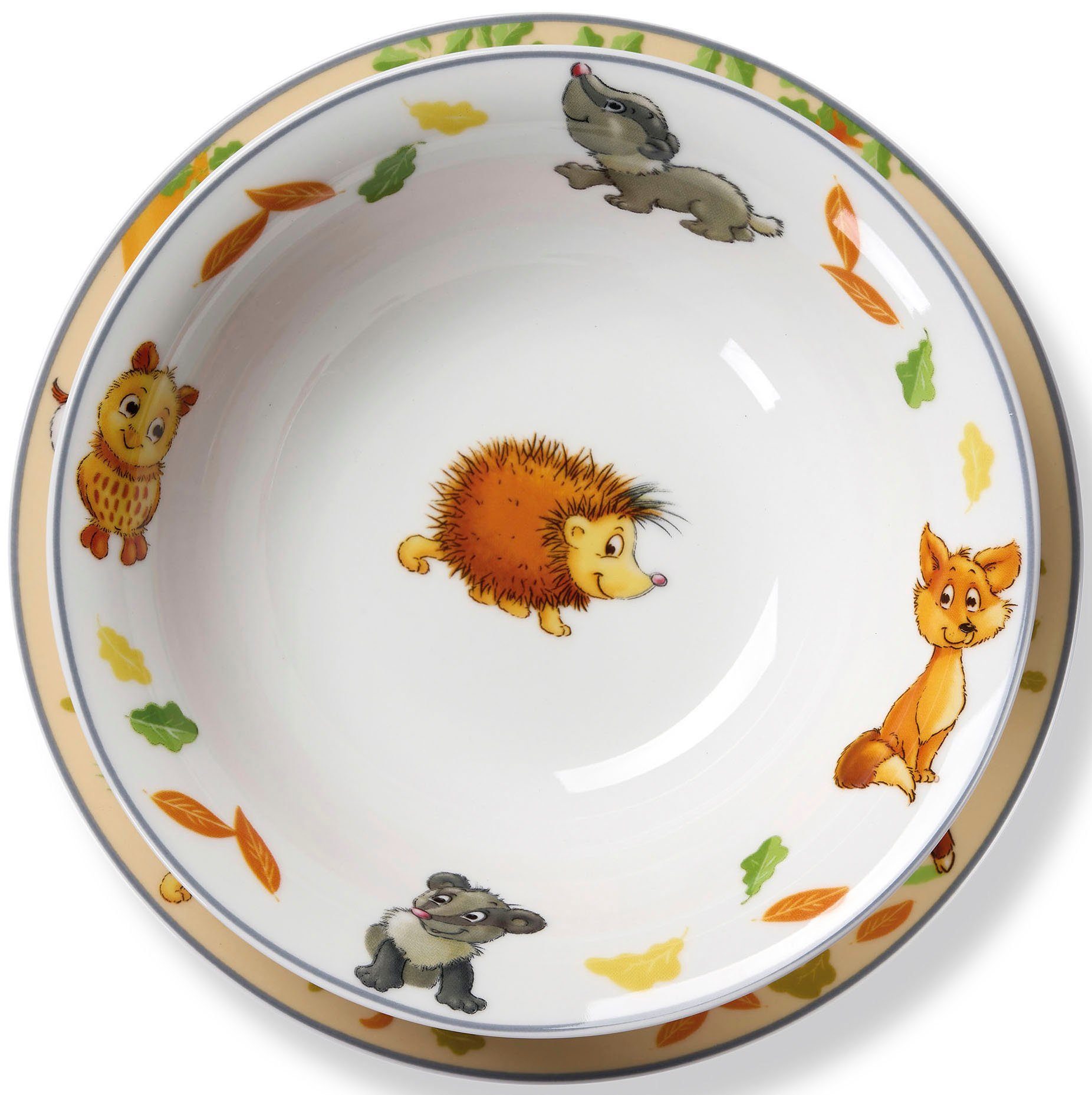 Ritzenhoff & Breker Kinderservies-set Bosdieren in decoratieve cadeauverpakking (set, 3-delig)