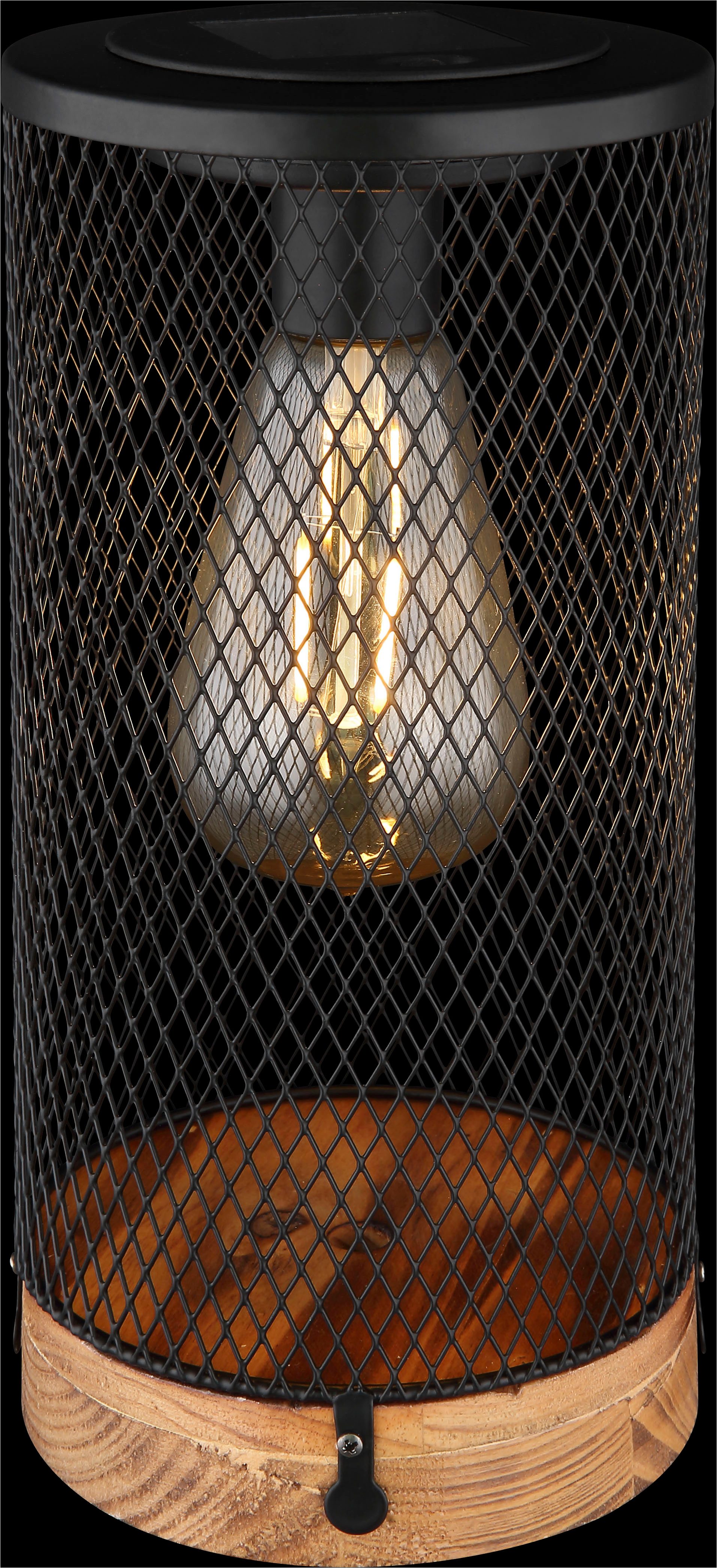 Globo Lightning Led-solarlamp ZONNE-ENERGIE LAMP HOUT NATUURKLEUREN, 1XLED
