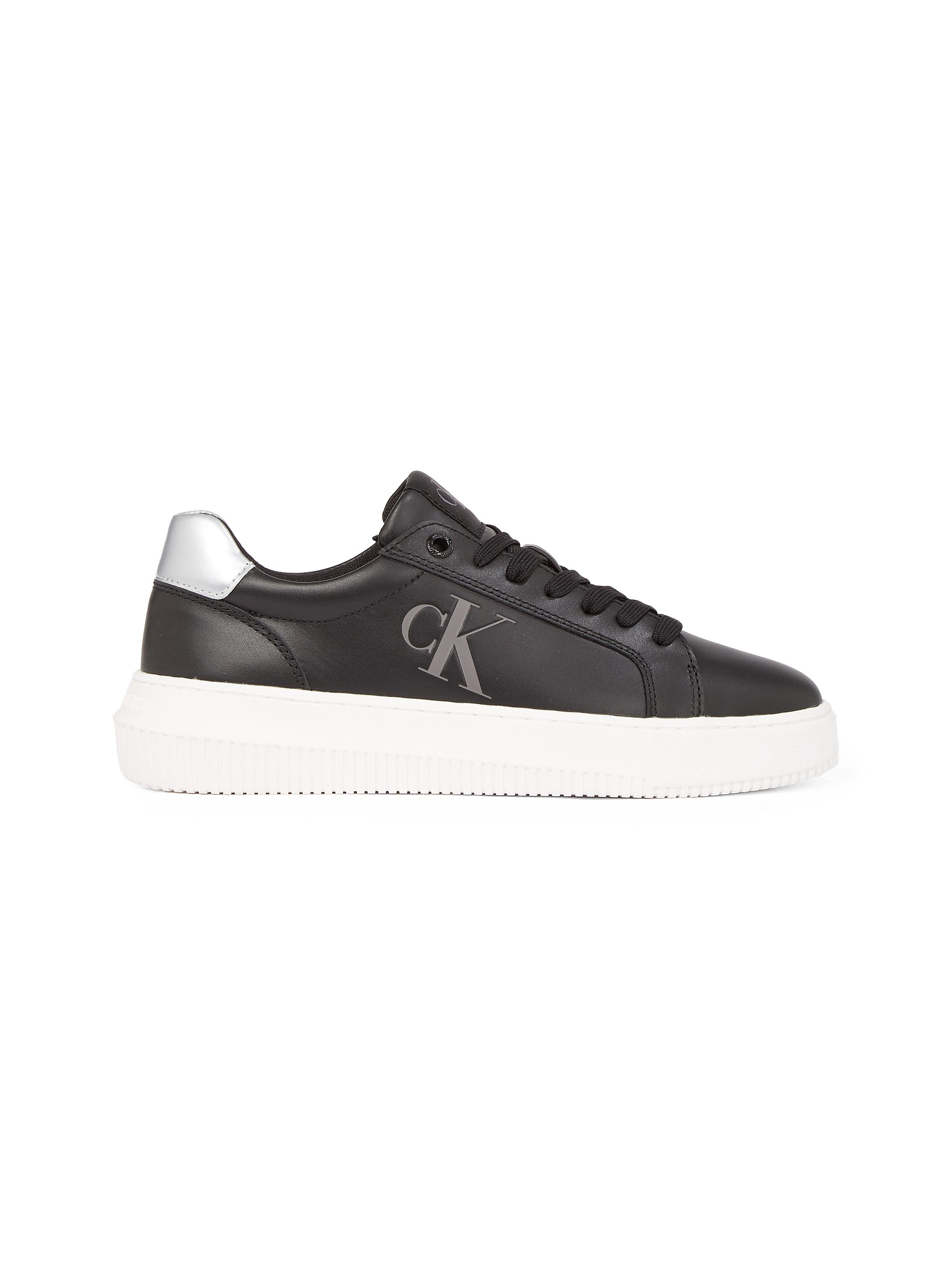 Calvin Klein Plateausneakers CHUNKY CUPSOLE LACEUP LTH lage schoen, vrijetijdsschoen, veterschoen met zij ck-logo
