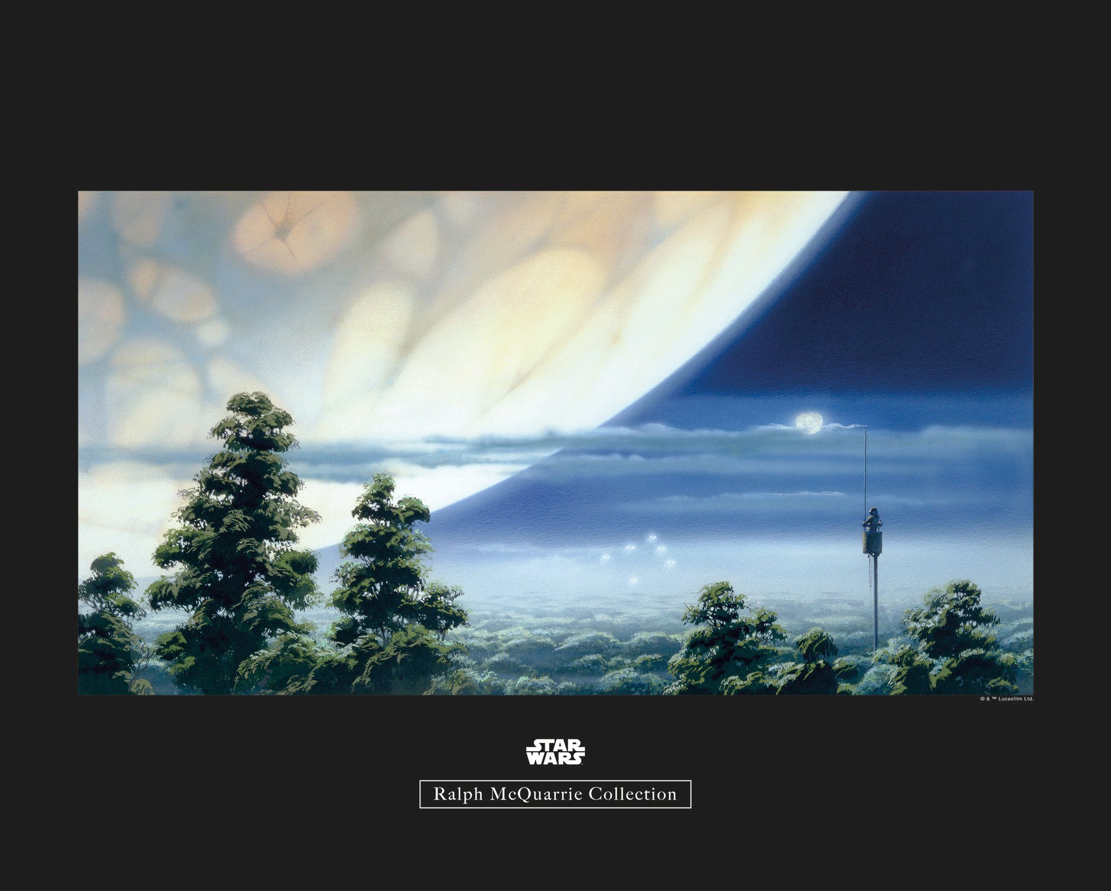 Komar wanddecoratie Star Wars Classic RMQ Yavin Lookout, zonder lijst