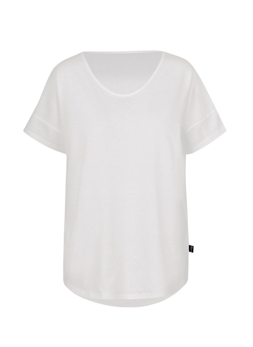 Trigema T-shirt TRIGEMA oversized T-shirt met V-hals (1-delig)