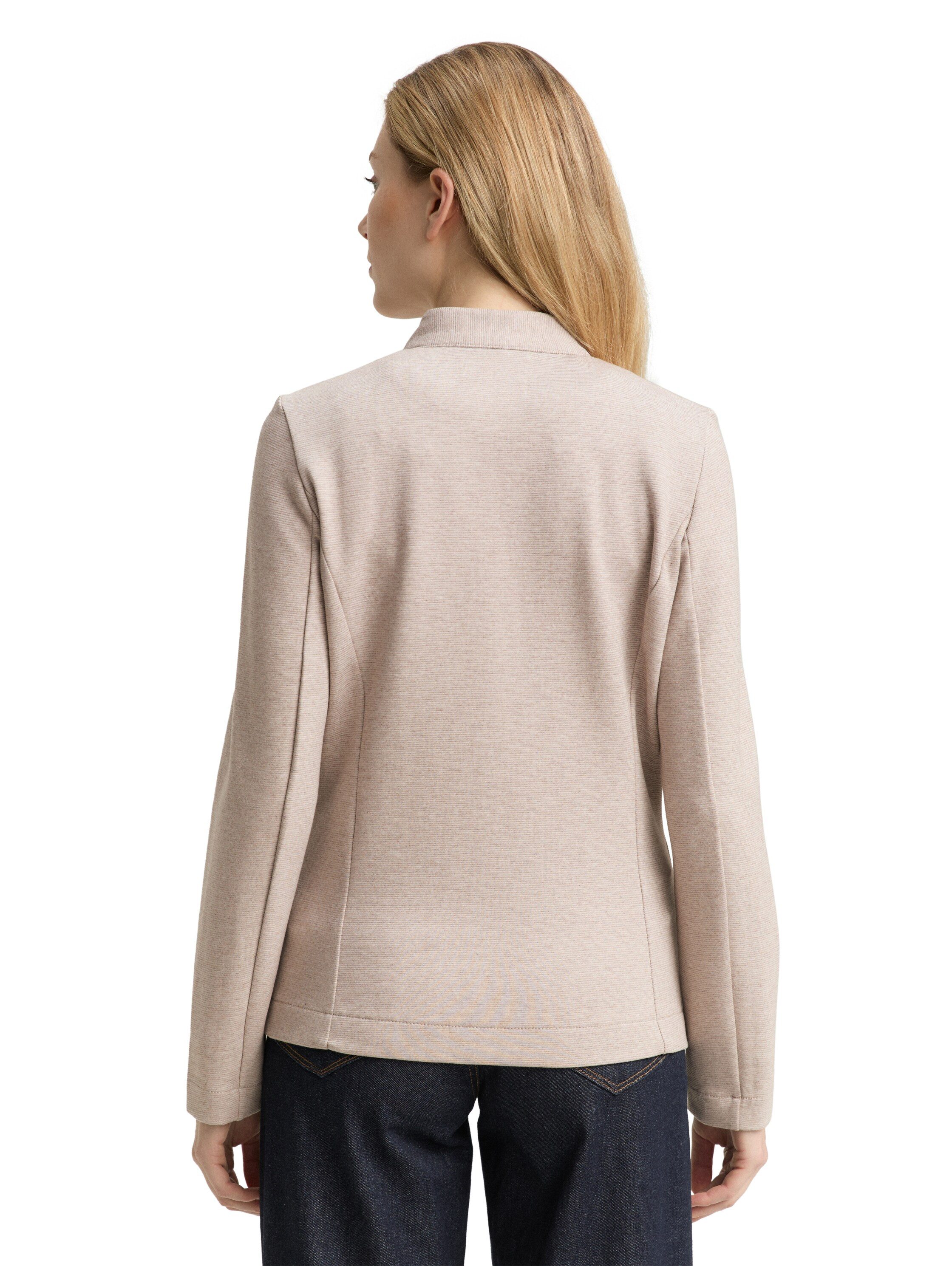 Tom Tailor Sweatblazer Ottoman met opgestikte zakken en structuur
