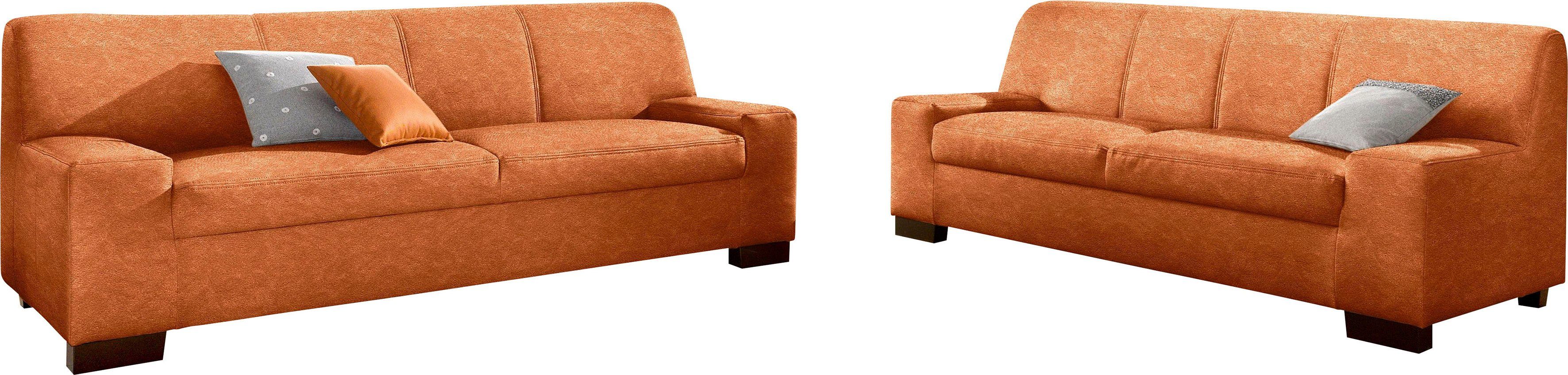 DOMO collection Zithoek Norma bestaand uit elk een 2- en 3-zitsbank (set)