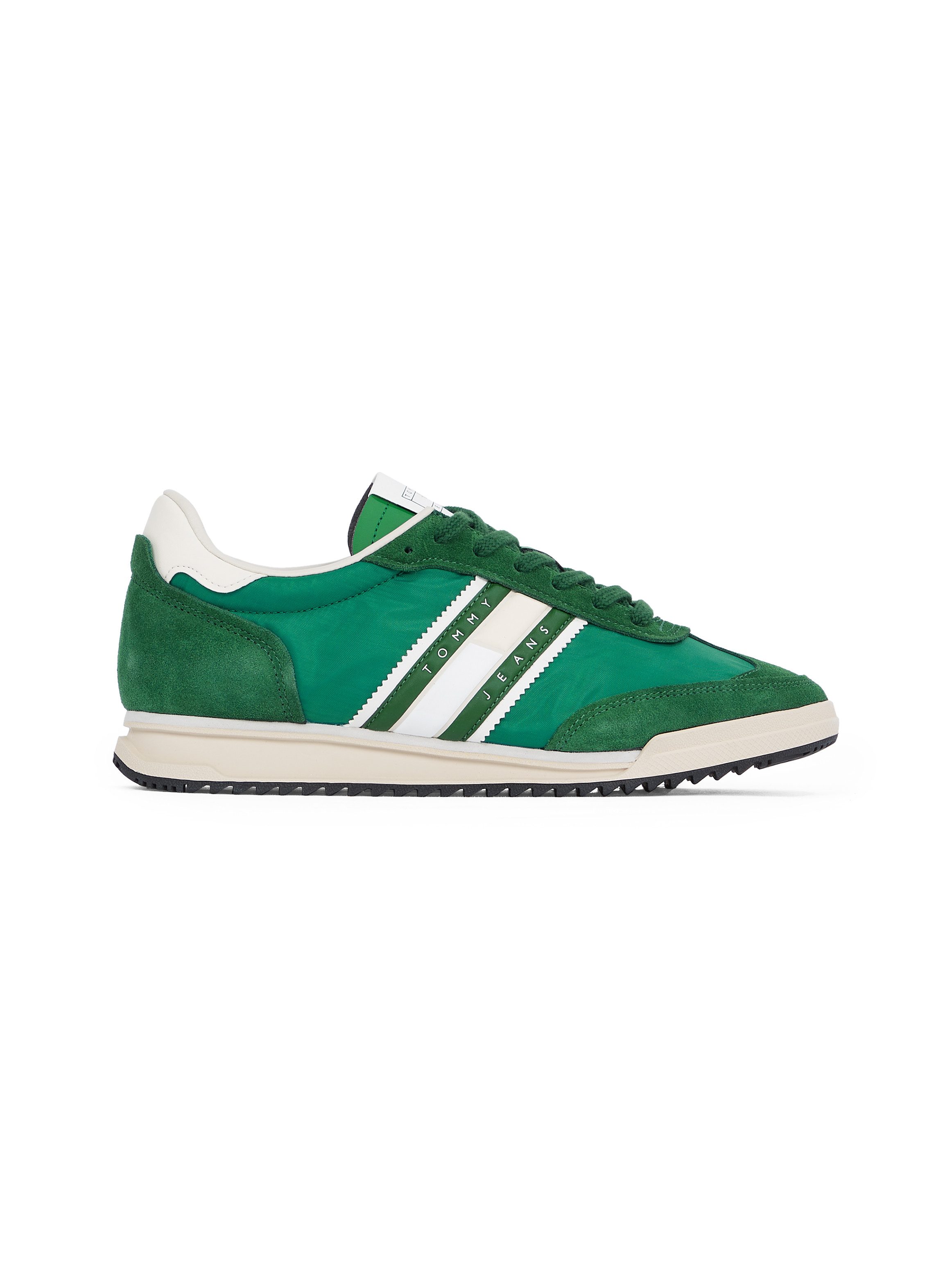 TOMMY JEANS Sneakers TJM RETRO RUNNER CLEATED , vrijetijdsschoen, lage schoen, veterschoen met contrastafwerking