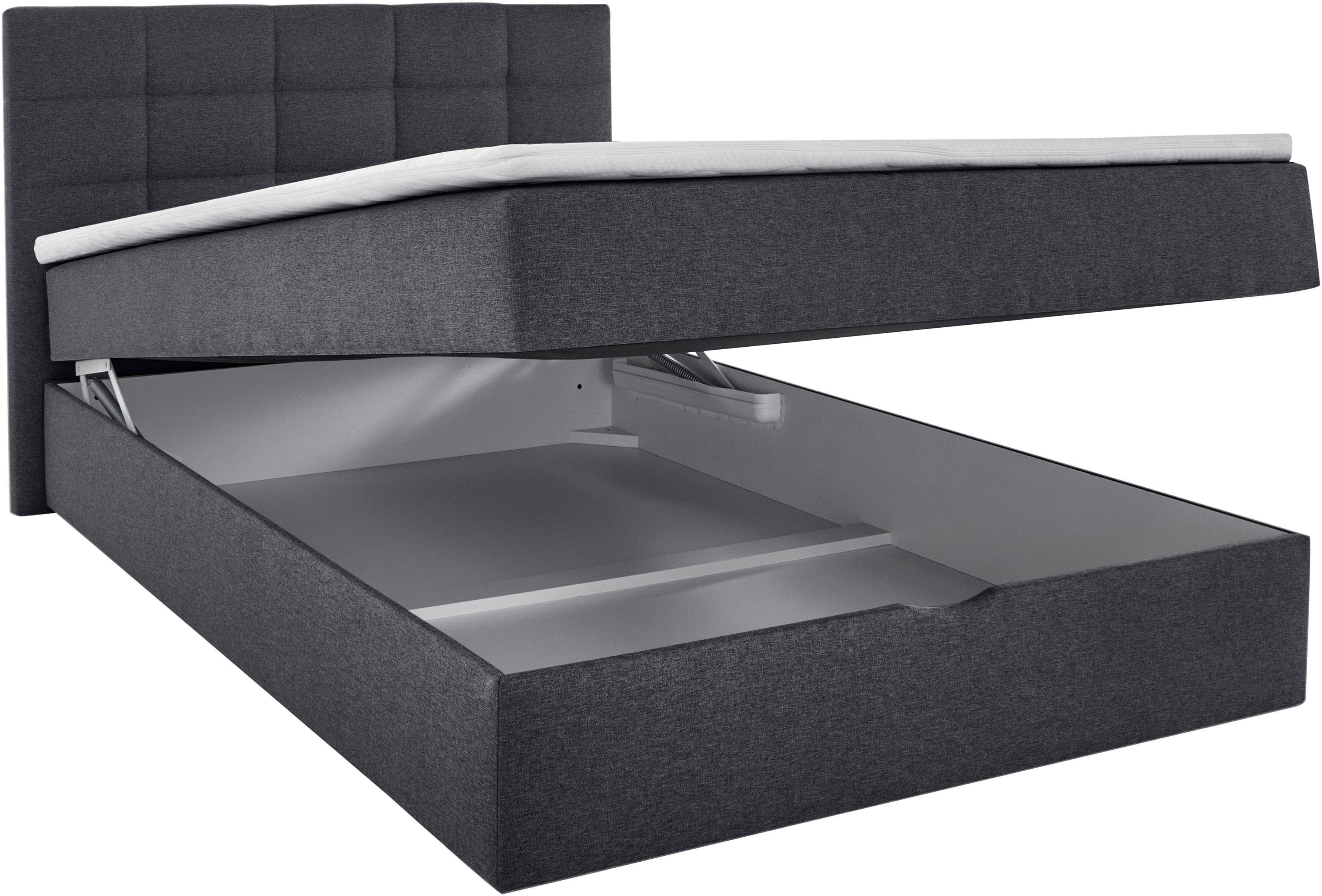 INOSIGN Boxspring OVALO optioneel met bedbox, verkrijgbaar in h2, h3 & h4