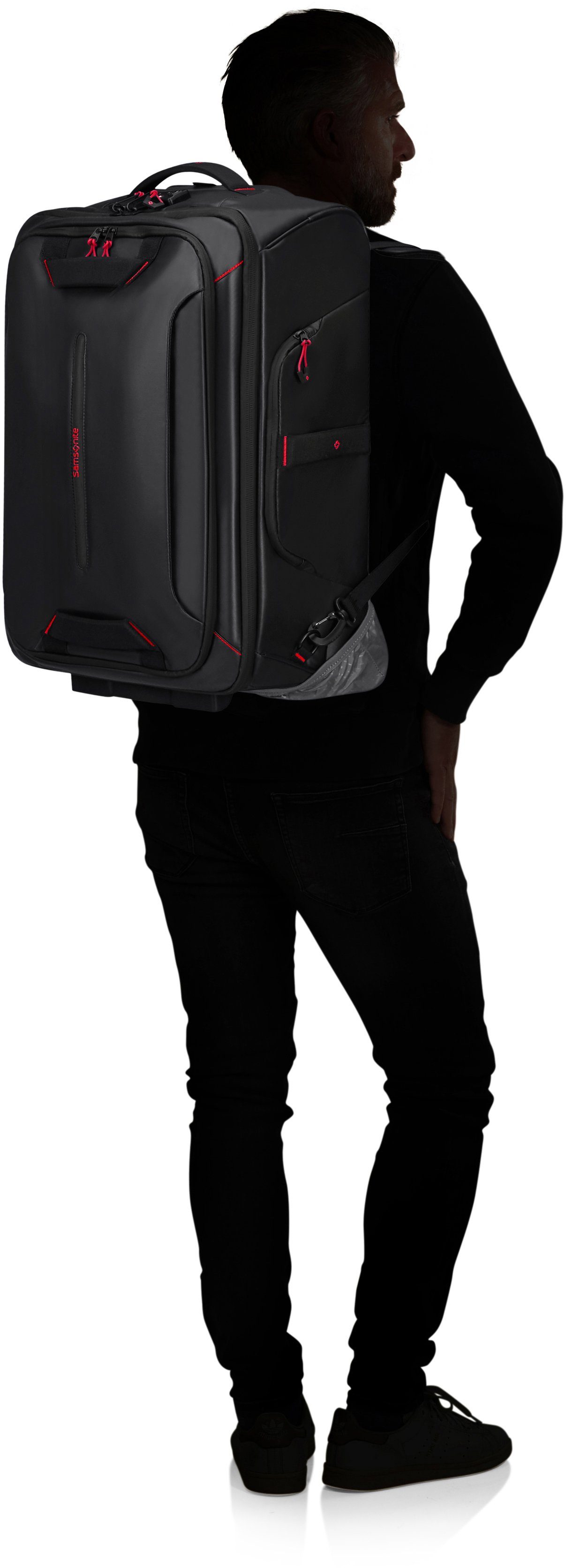 Samsonite Reistas ECODIVER met trolley- en rugzakfunctie, gedeeltelijk van gerecycled materiaal