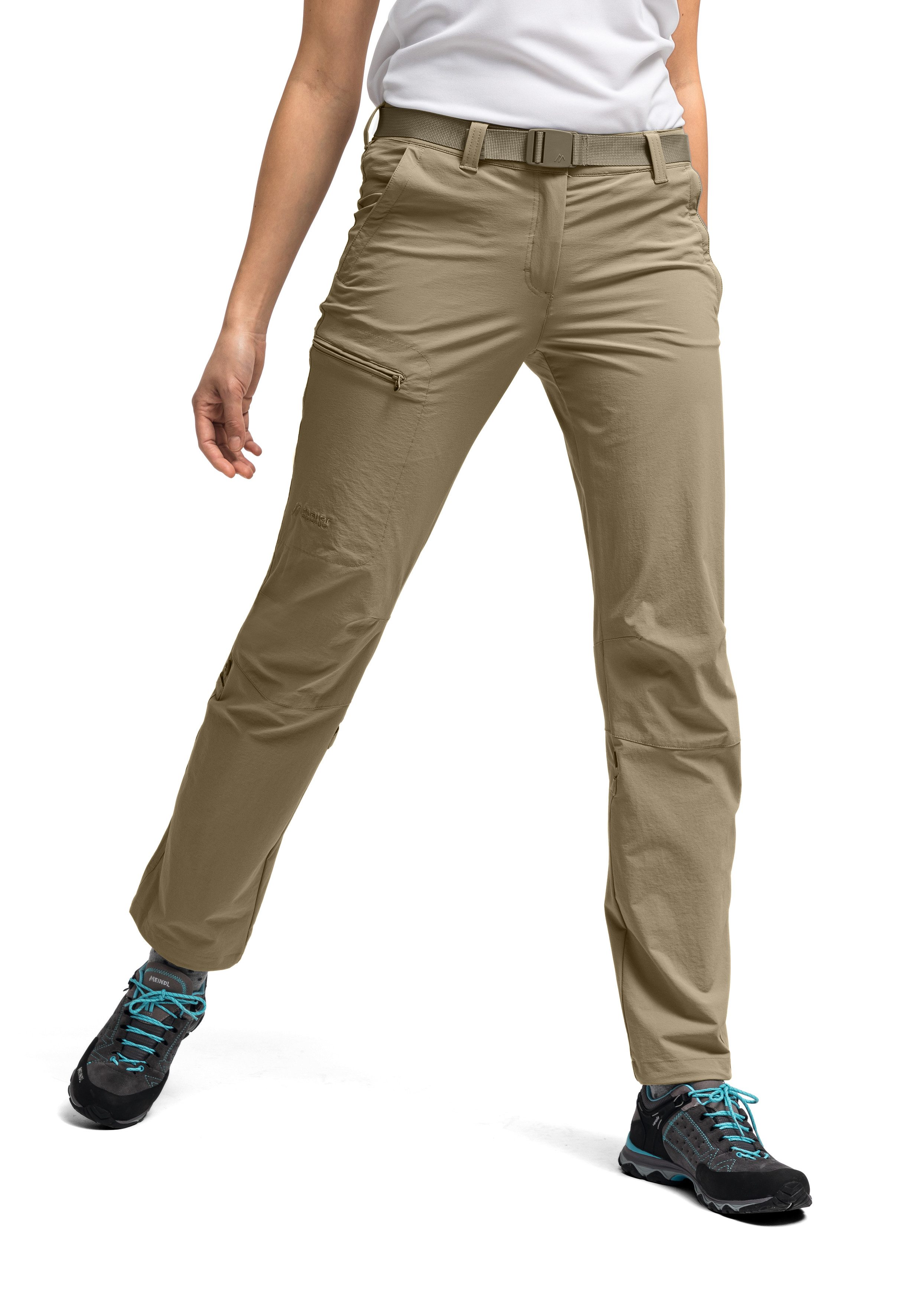 Maier Sports Functionele broek Lulaka Dames wandelbroek, ventilerende outdoorbroek met oprolfunctie