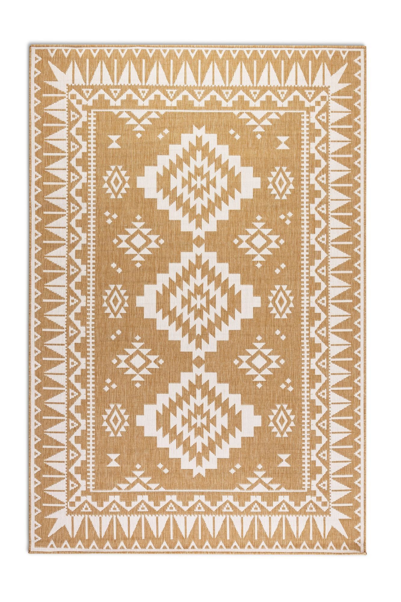 ELLE DECORATION Vloerkleed Dynamic, omkeerbaar tapijt Vlakweefsel, binnen- en buiten, modern, omkeerbaar, balkon, woonkamer, buiten