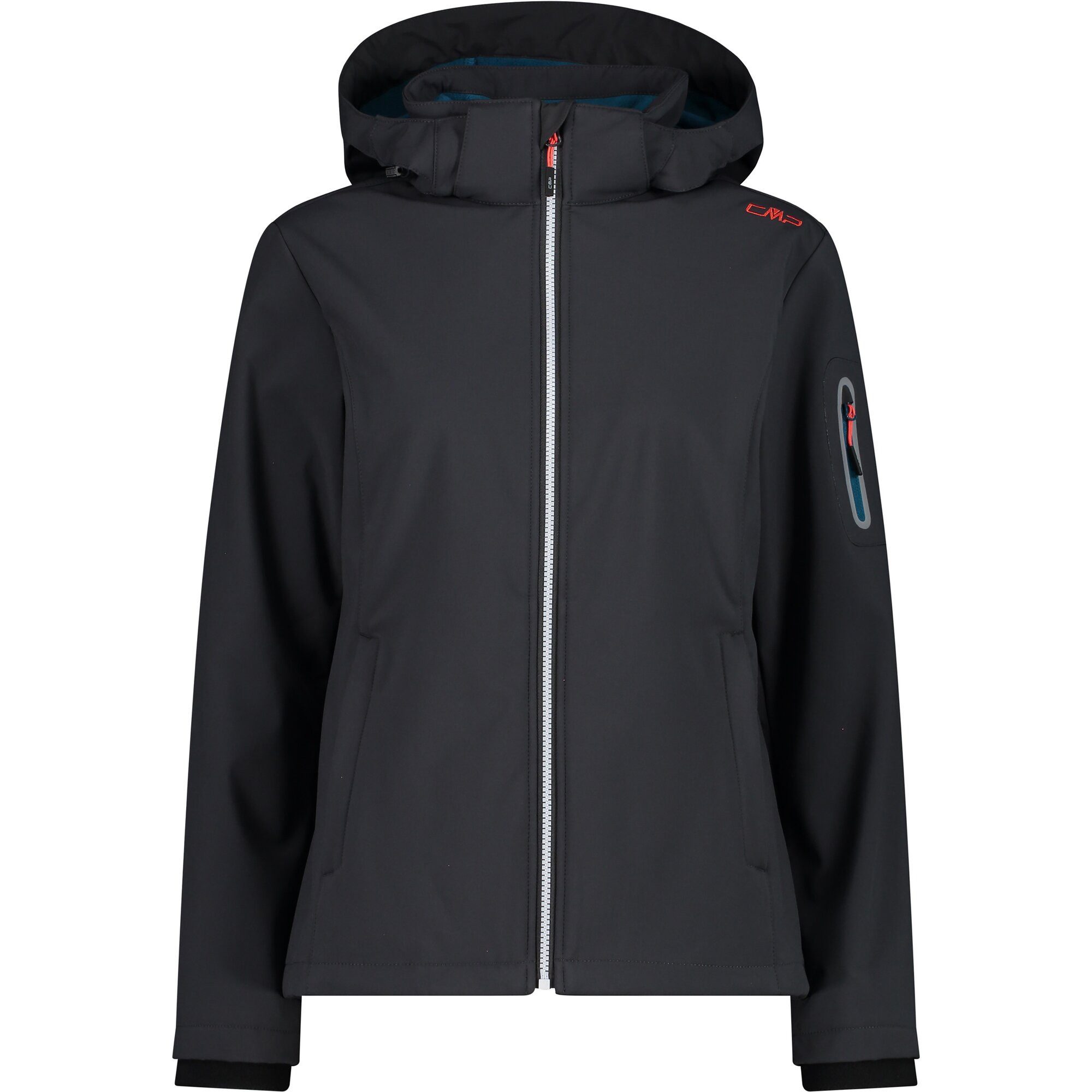 CMP Softshell-jack WOMAN JACKET ZIP HOOD Warmte- & wind- & waterafstotend (1 stuk)