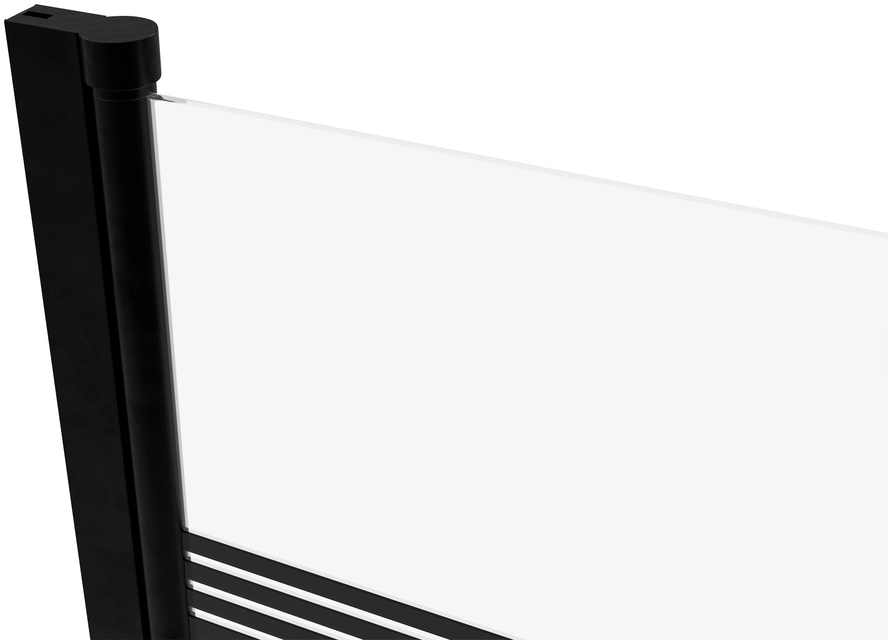 Marwell Badscherm White stripes met bescherming tegen inkijk, 75 cm (1-delig)