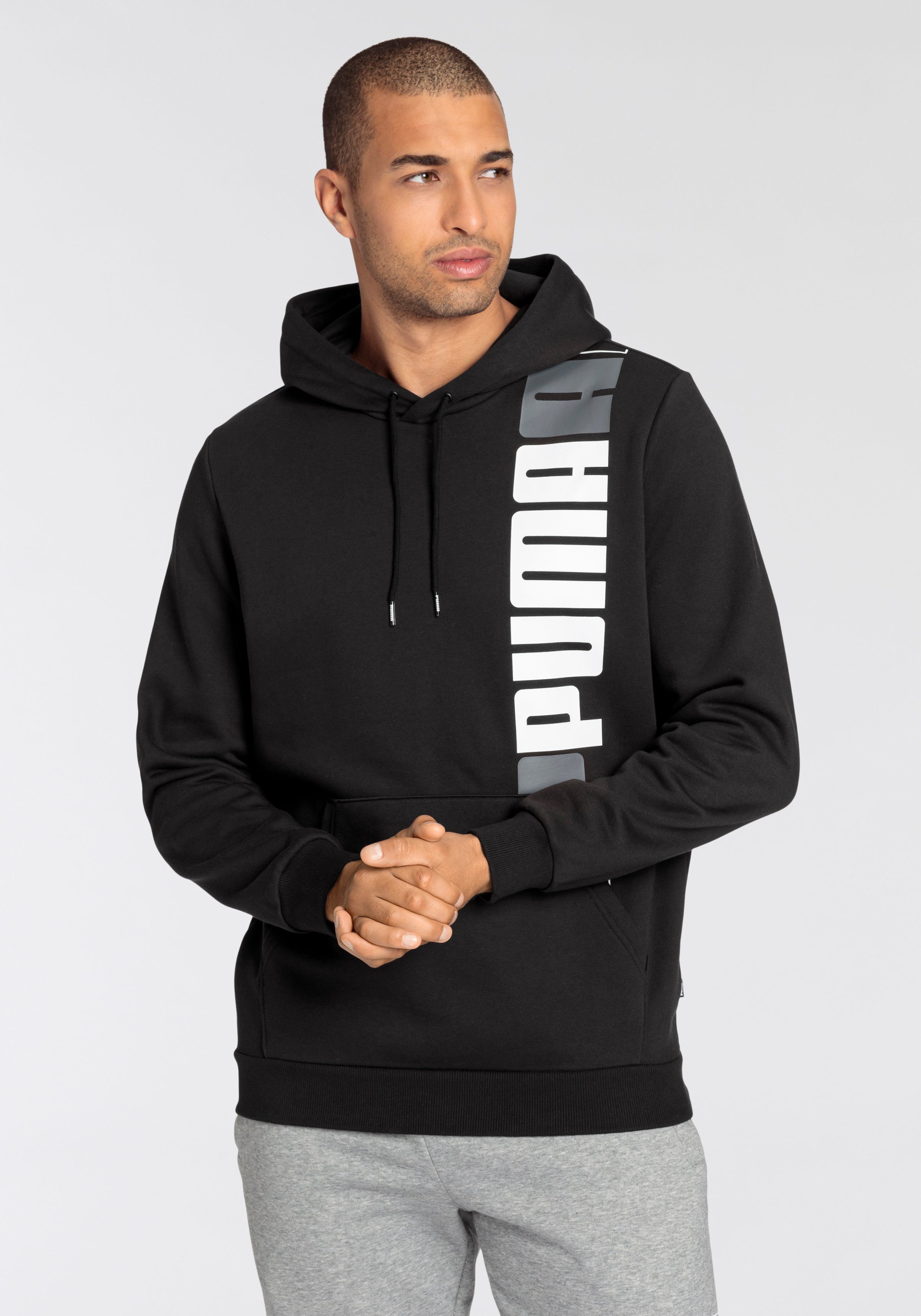PUMA Hoodie ESS+ LOGO LAB HOODIE FL heren hoodies maat S zwart