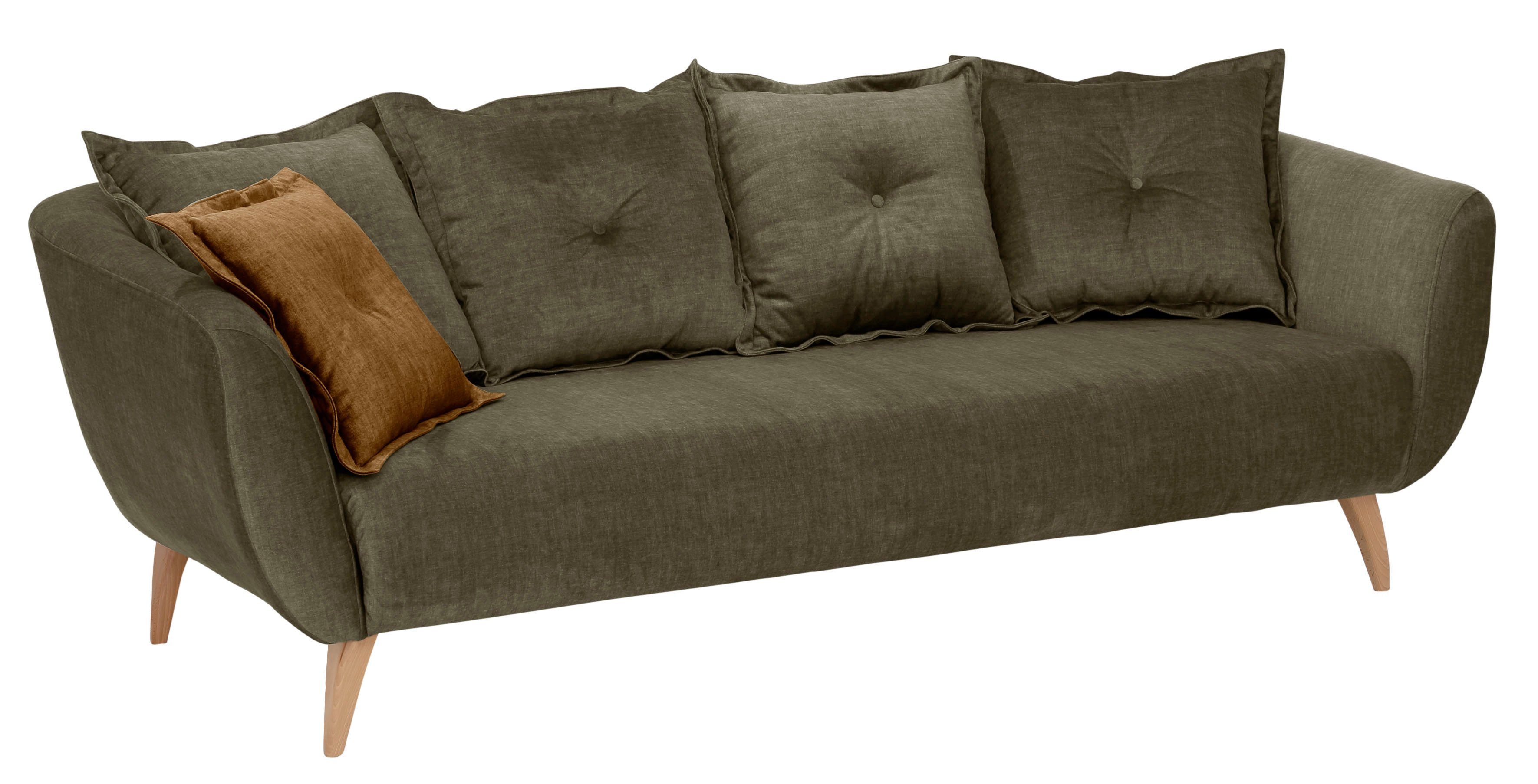 Home affaire 3-zitsbank Baggio modern en romantisch design, comfortabel