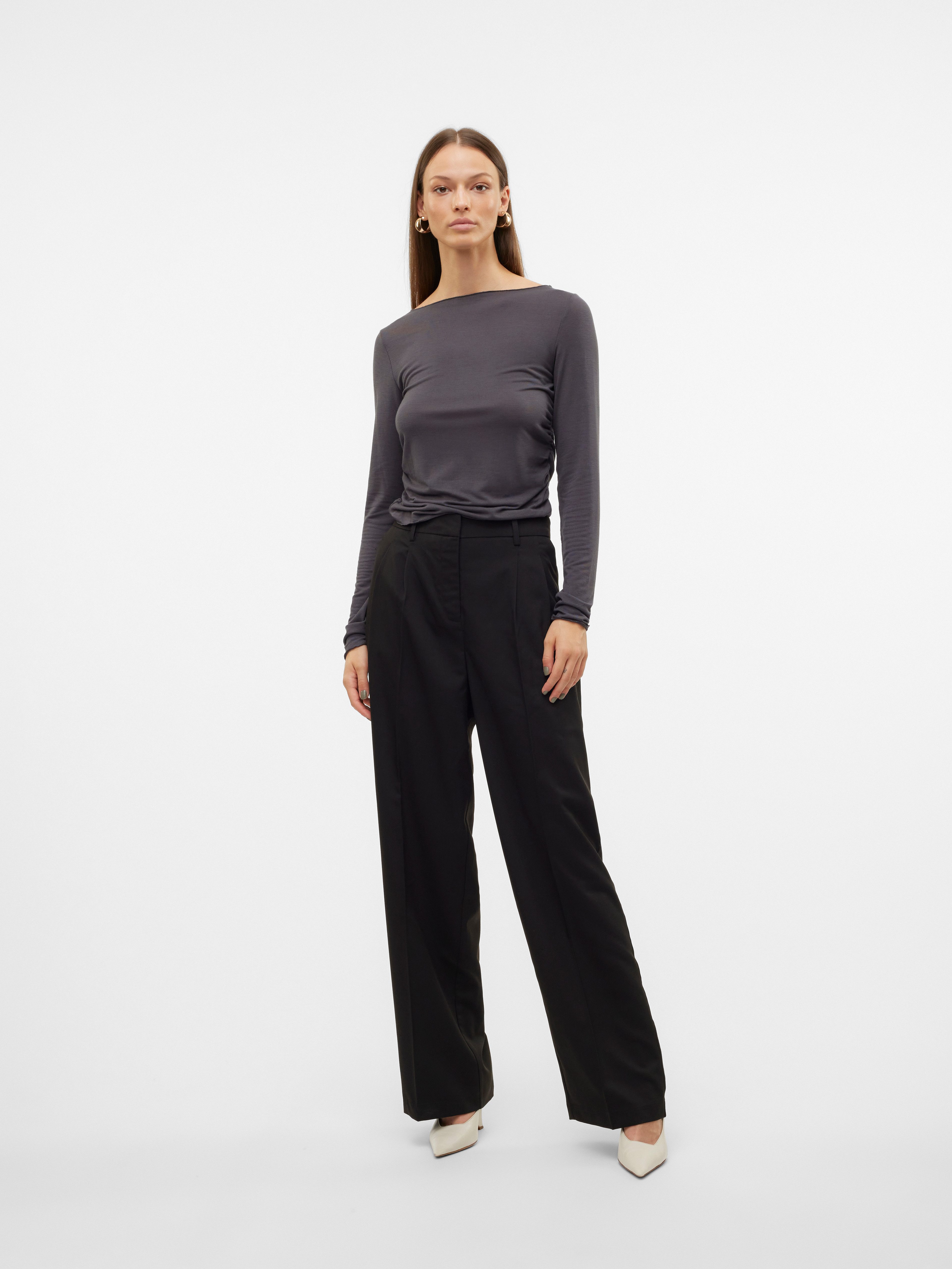 Vero Moda Pantalon VMNILA MW LOOSE DAD PANT NOOS