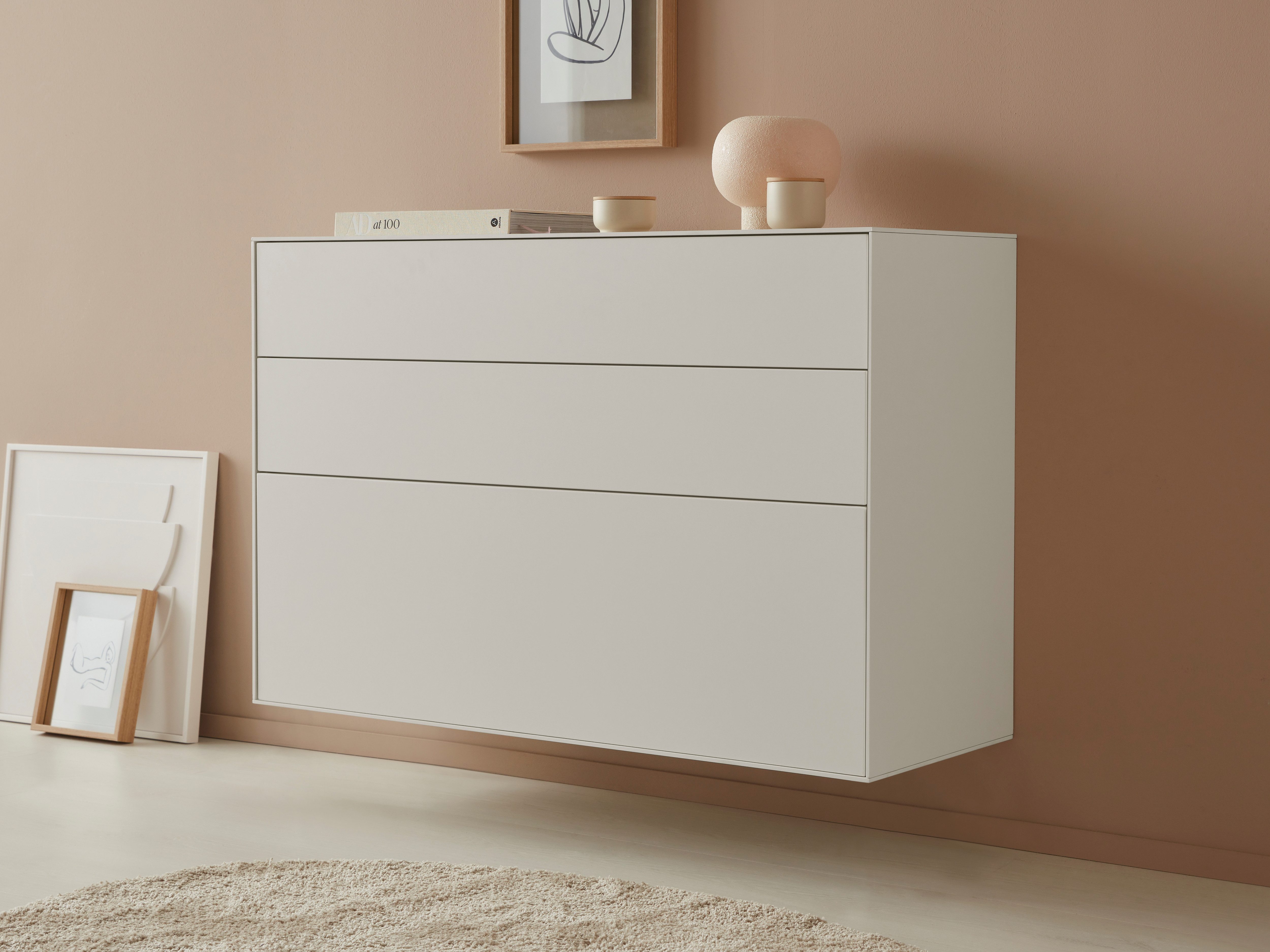 LeGer Home by Lena Gercke Dressoir Essentials Breedte: 112 cm, MDF gelakt, push-to-open-functie