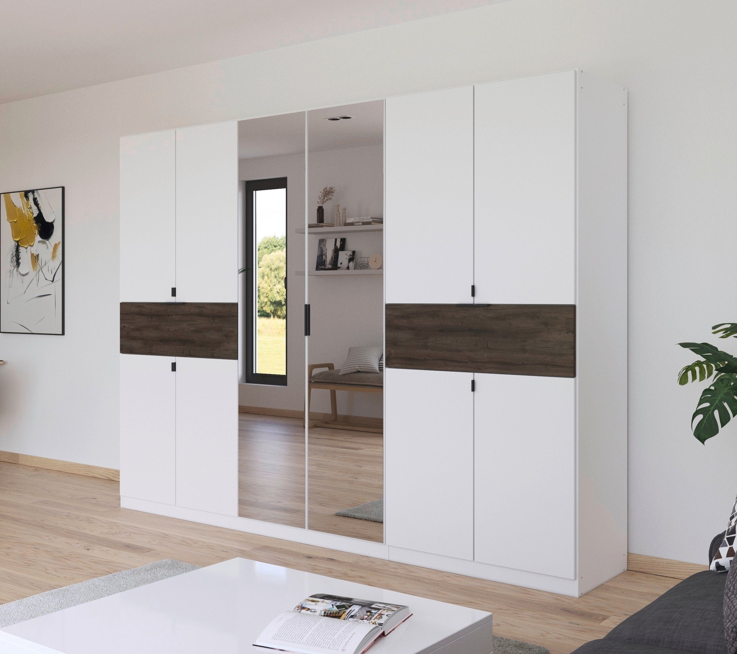 rauch Draaideurkast Kledingkast kast garderobe waskast TICAO met 2 ruime lades, veel opbergruimte made in germany