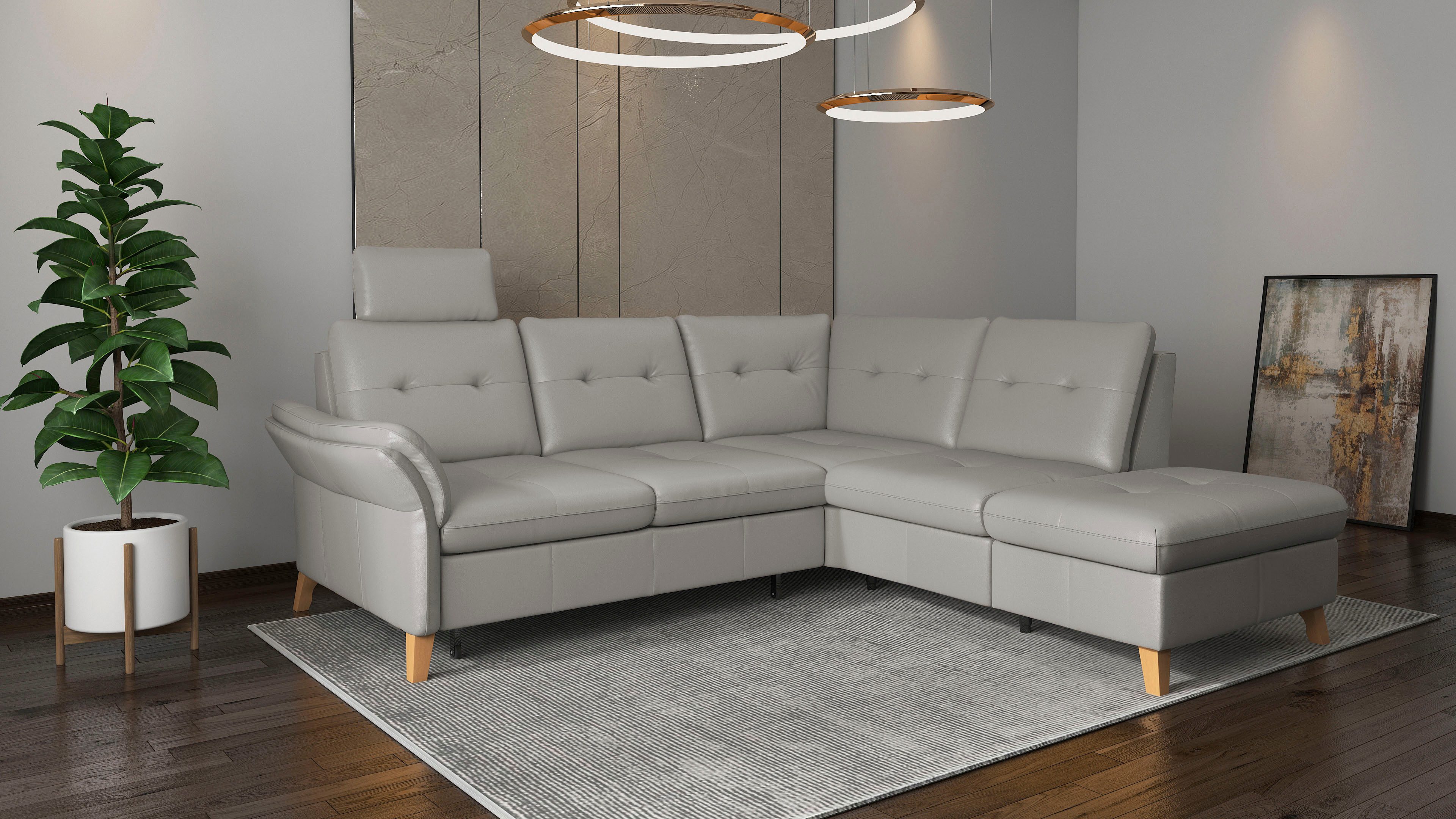 sit&more Hoekbank Göteborg inclusief zitdiepteverstelling, optioneel met bedfunctie & bedlade