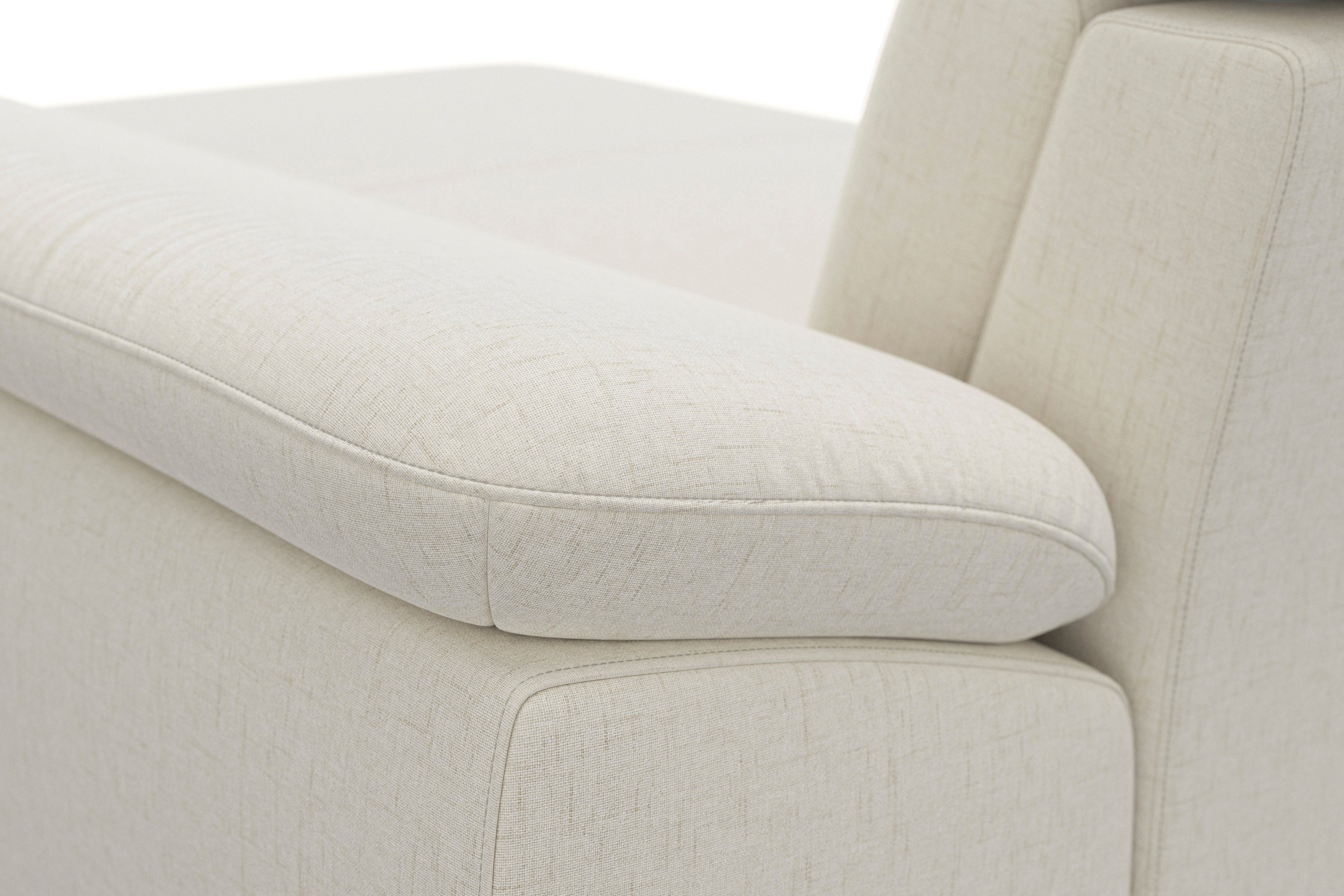 sit&more Zithoek Cabrio U-vorm, met zitdiepteverstelling, arm- en hoofdsteunverstelling