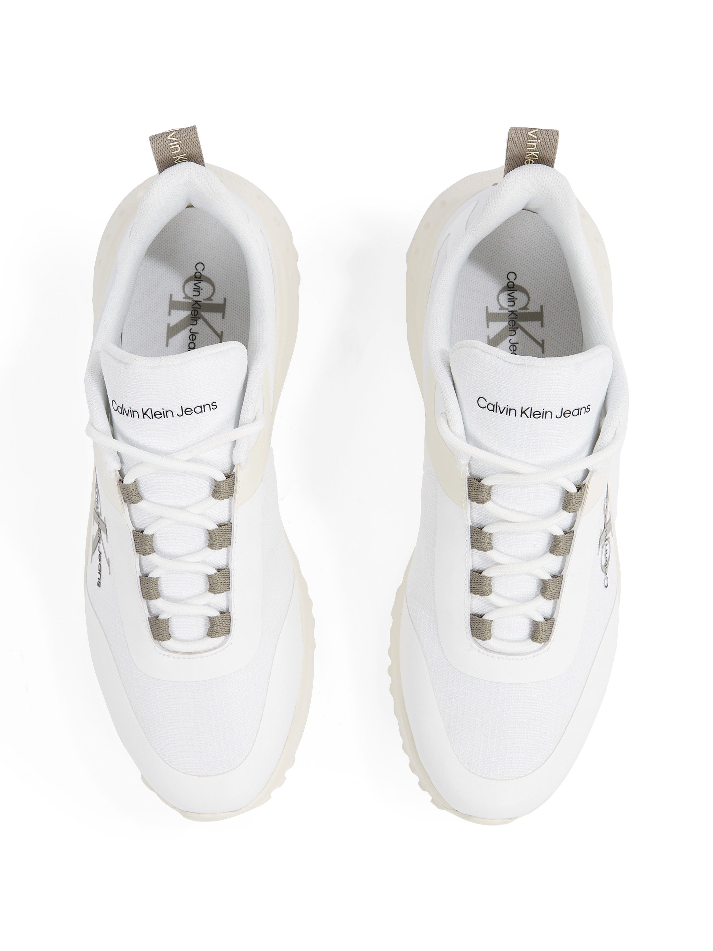 Calvin Klein Sneakers EVA RUNNER LOW LACE ML MIX met lichte profielzool, vrijetijdsschoen, lage schoen, veterschoen