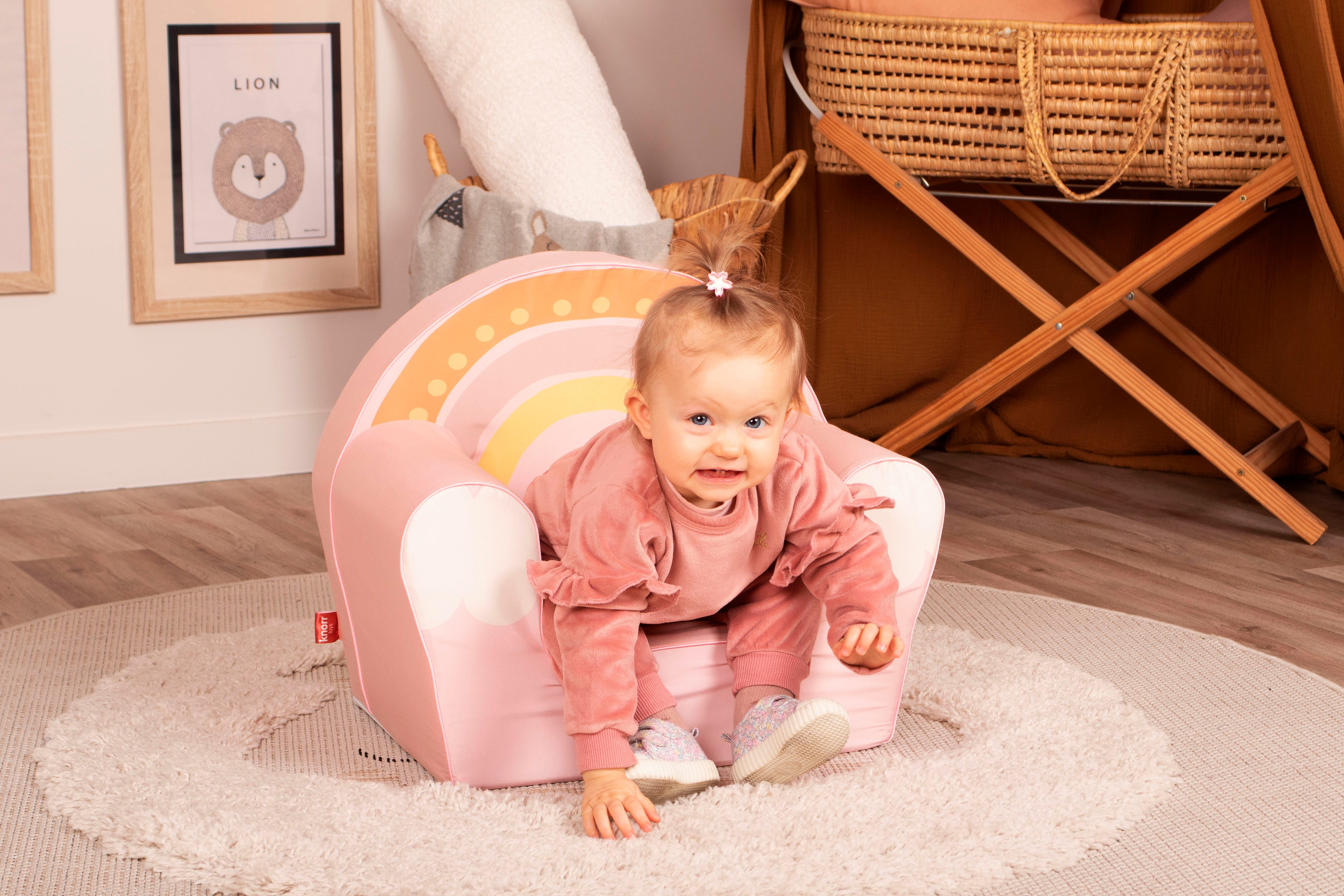 Knorrtoys® Fauteuil Regenboog voor kinderen, made in europe