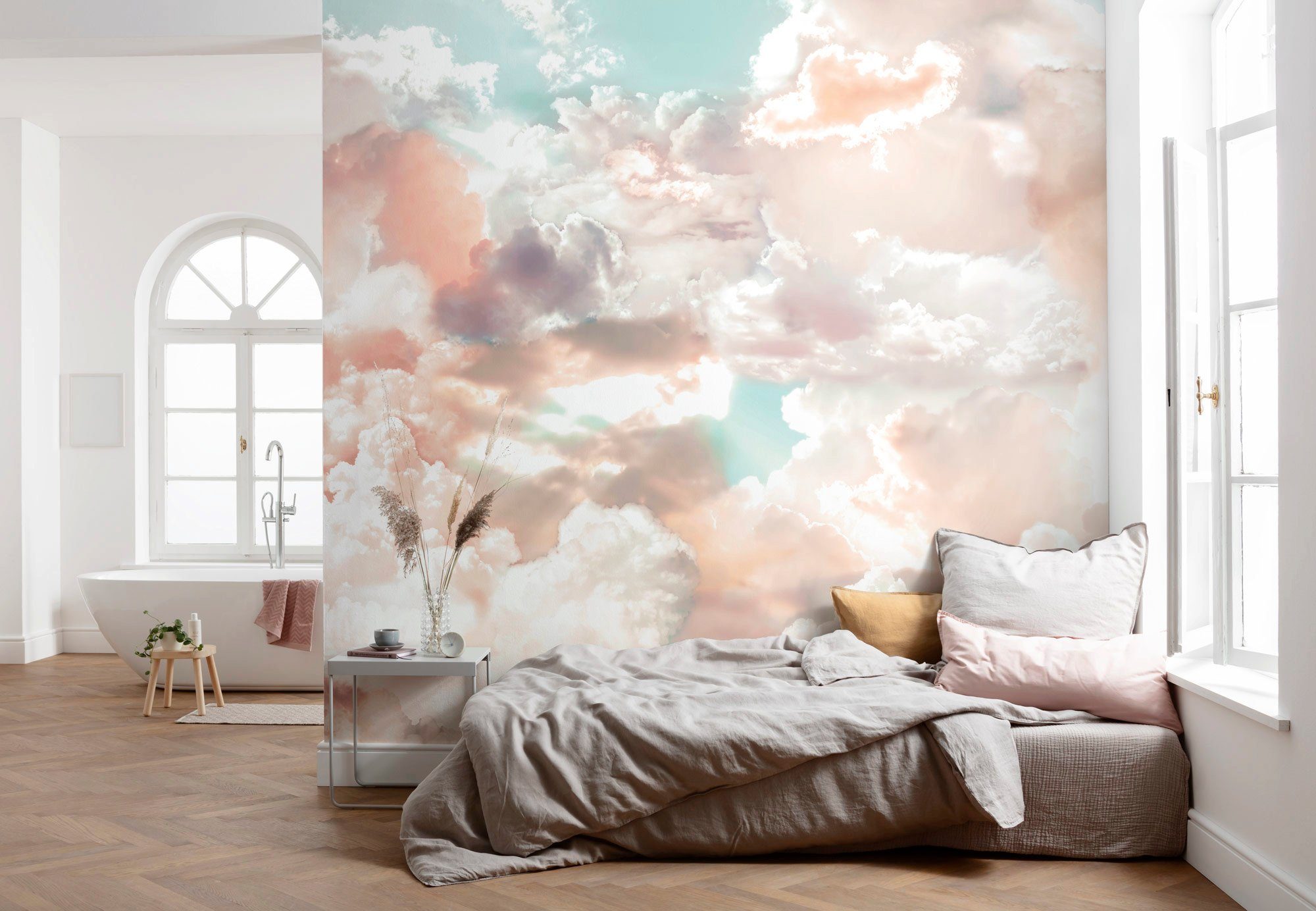 Komar Vliesbehang Digitale print vlies - Mellow Clouds - Afmeting 350 x 250 cm