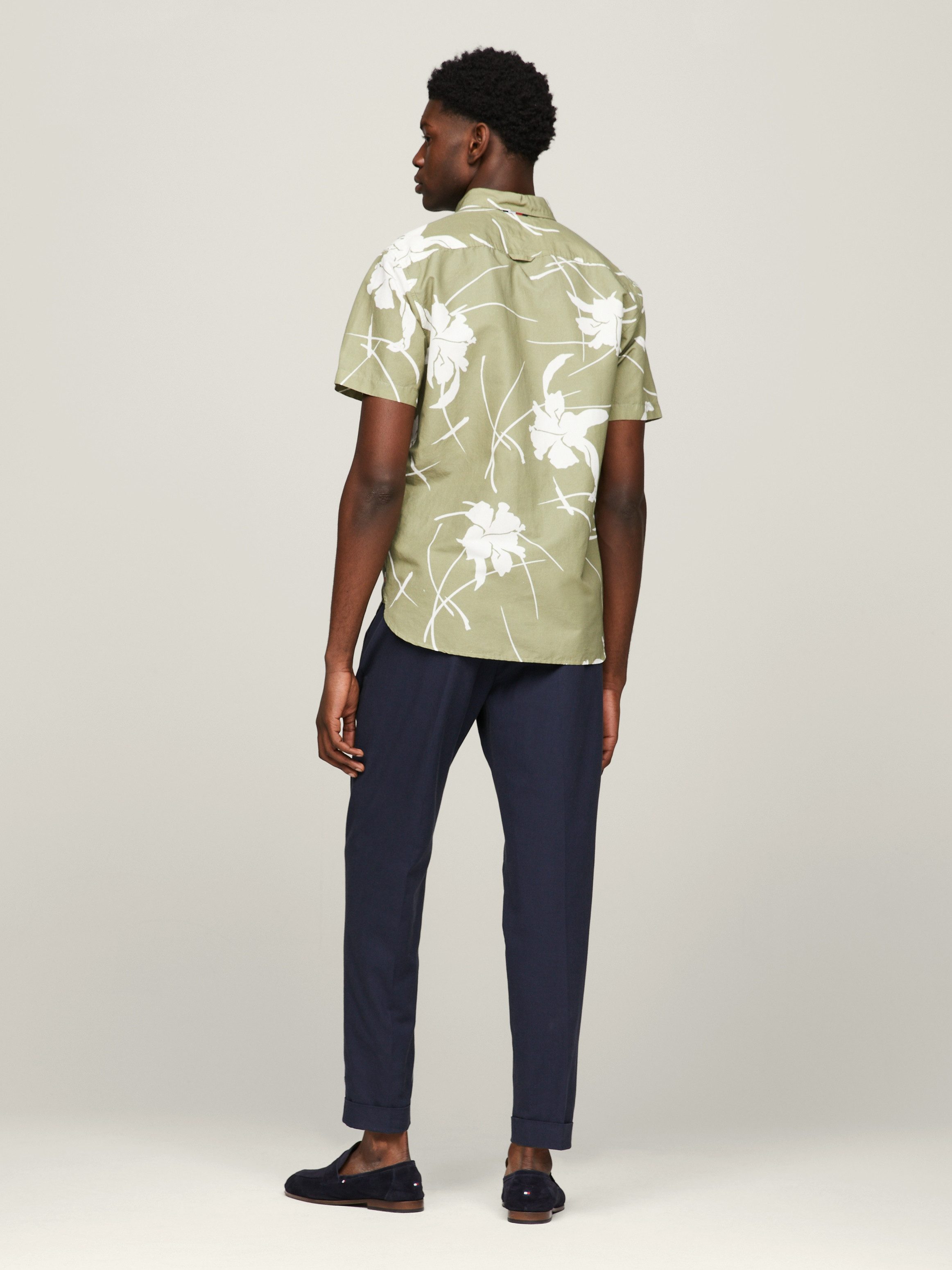 Tommy Hilfiger Overhemd met korte mouwen LARGE TROPICAL PRT SHIRT