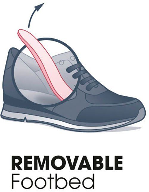 Marco Tozzi Slip-on sneakers Wedge sneaker, veterschoen, slipper met glanzende details