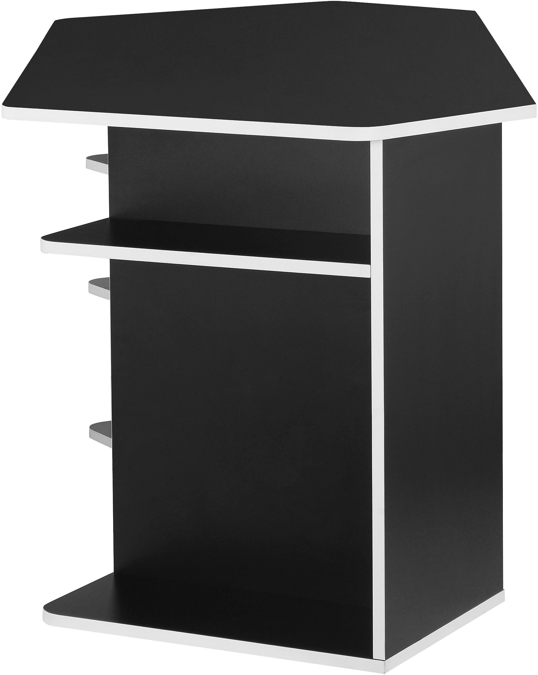 INOSIGN Gamingtafel Game, Computertisch, Hoekbureau , tower-vak, kabeldoorvoer, asymmetrisch ontwerp, breedte 180 cm