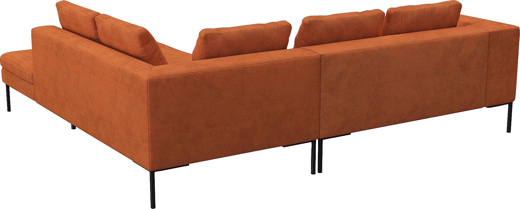 FLEXLUX Hoekbank Loano, super comfortabel zitcomfort door koudschuim in de zitting, L-vorm