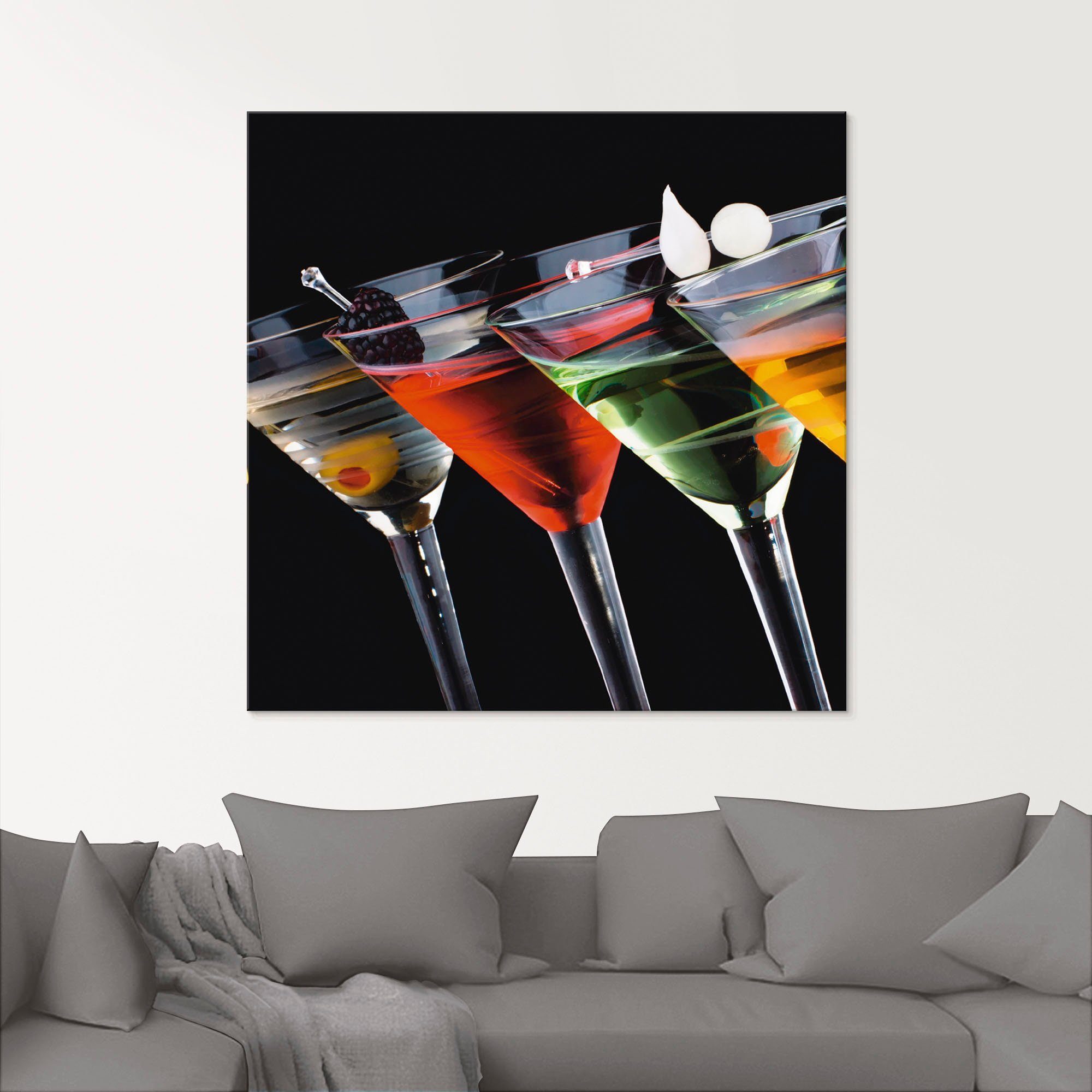 Artland Print op glas Klassieke Martini - cocktail
