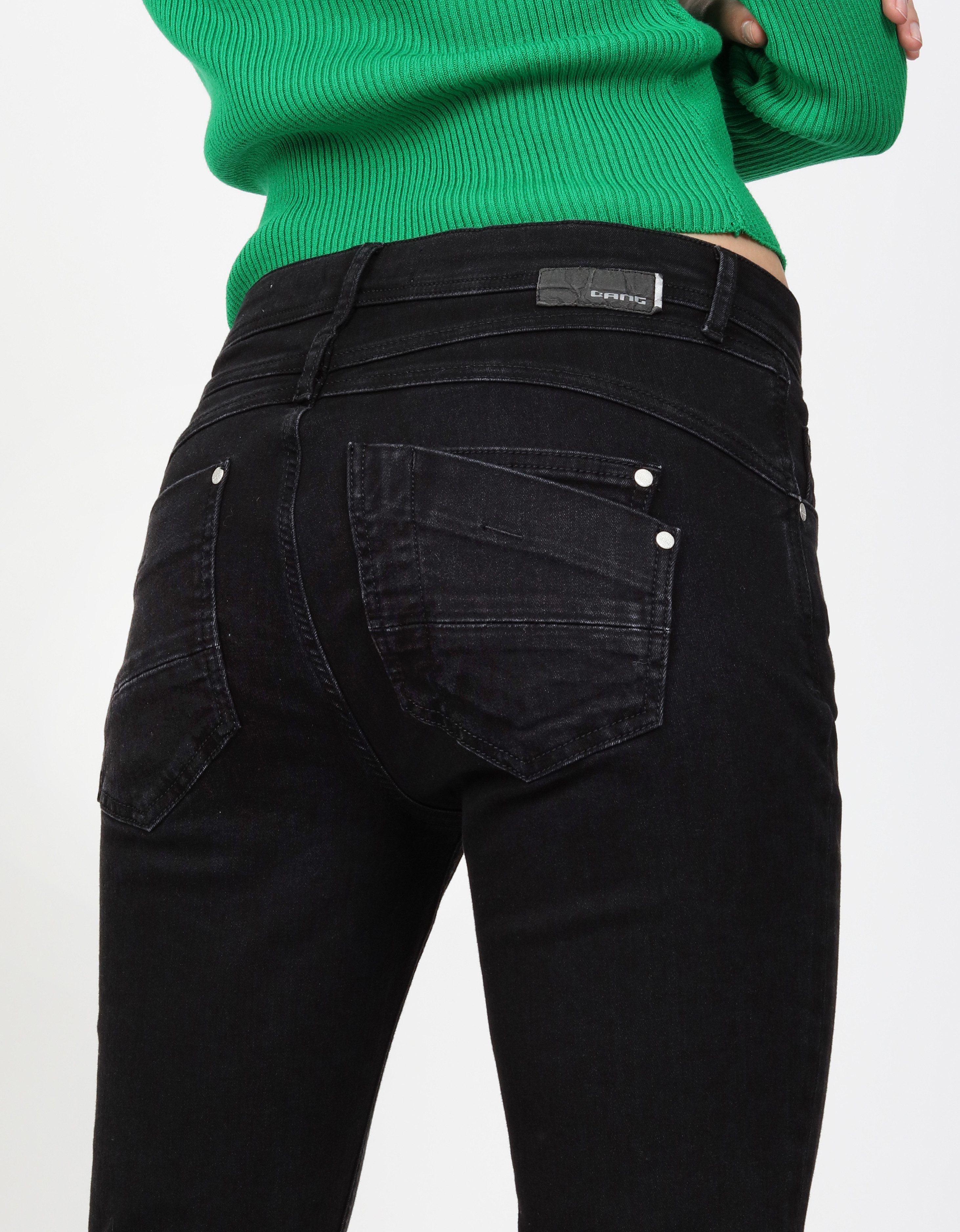 GANG Relax fit jeans 94AMELIE met used-effecten