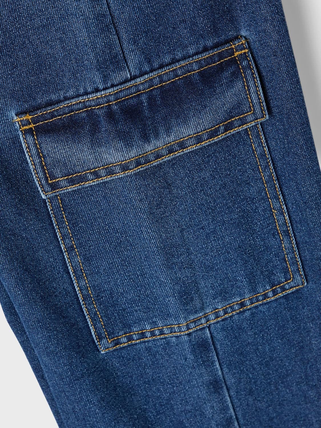 Name It Wijde jeans NKFROSE HW WIDE CARGO JEANS 6190-BS NOOS