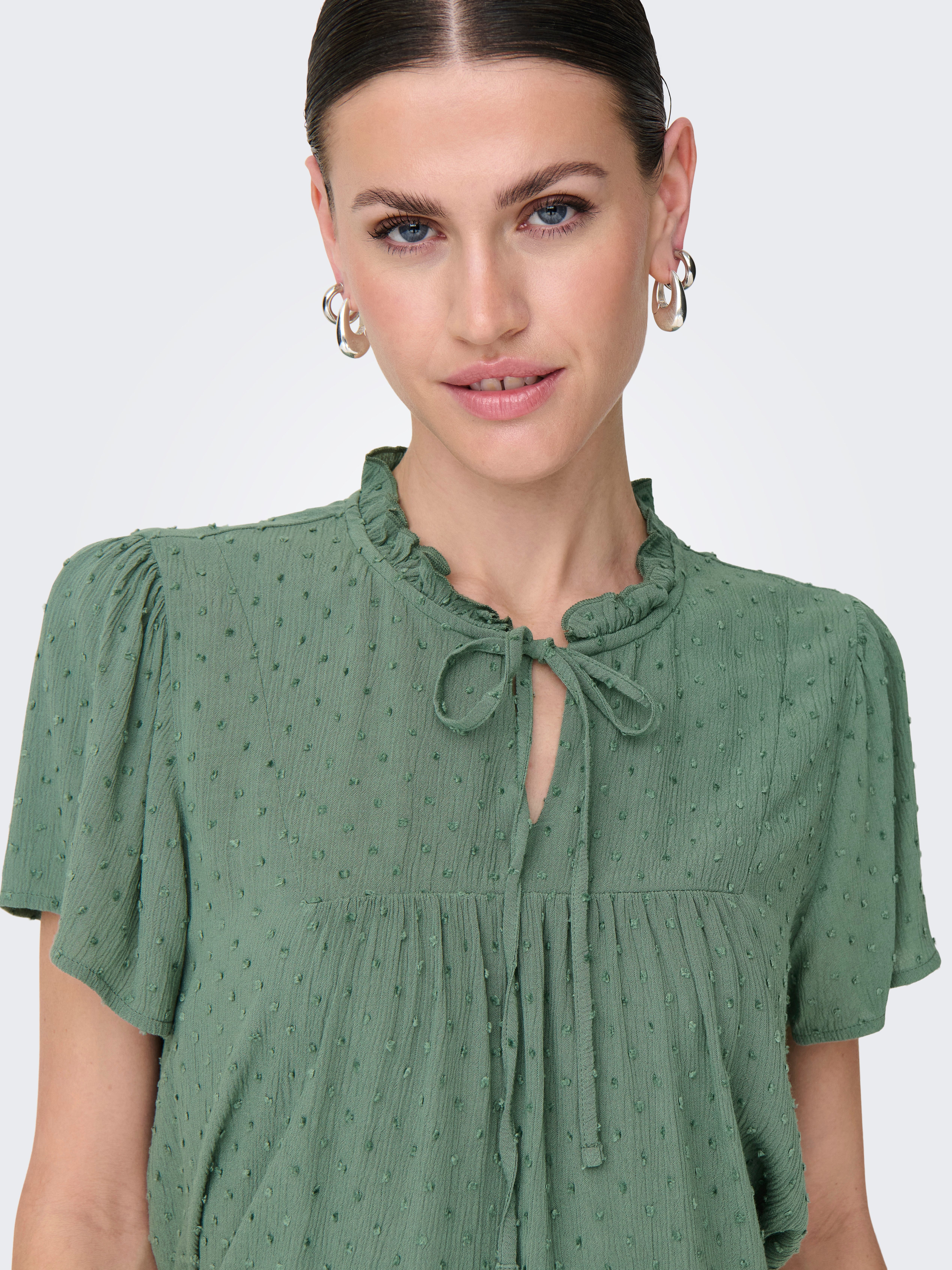 JDY Blouse met korte mouwen JDYLIMA LIFE S/S TOP WVN NOOS