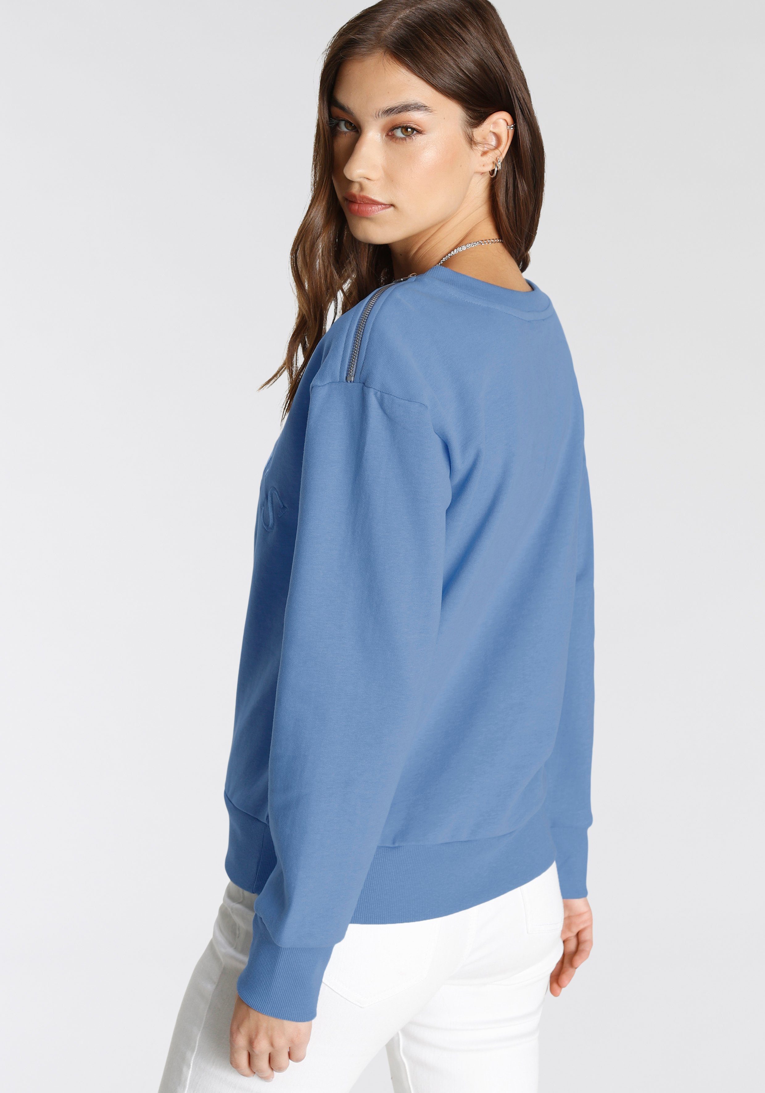 Tamaris Sweatshirt Met een rits op de schouder - NIEUWE COLLECTIE