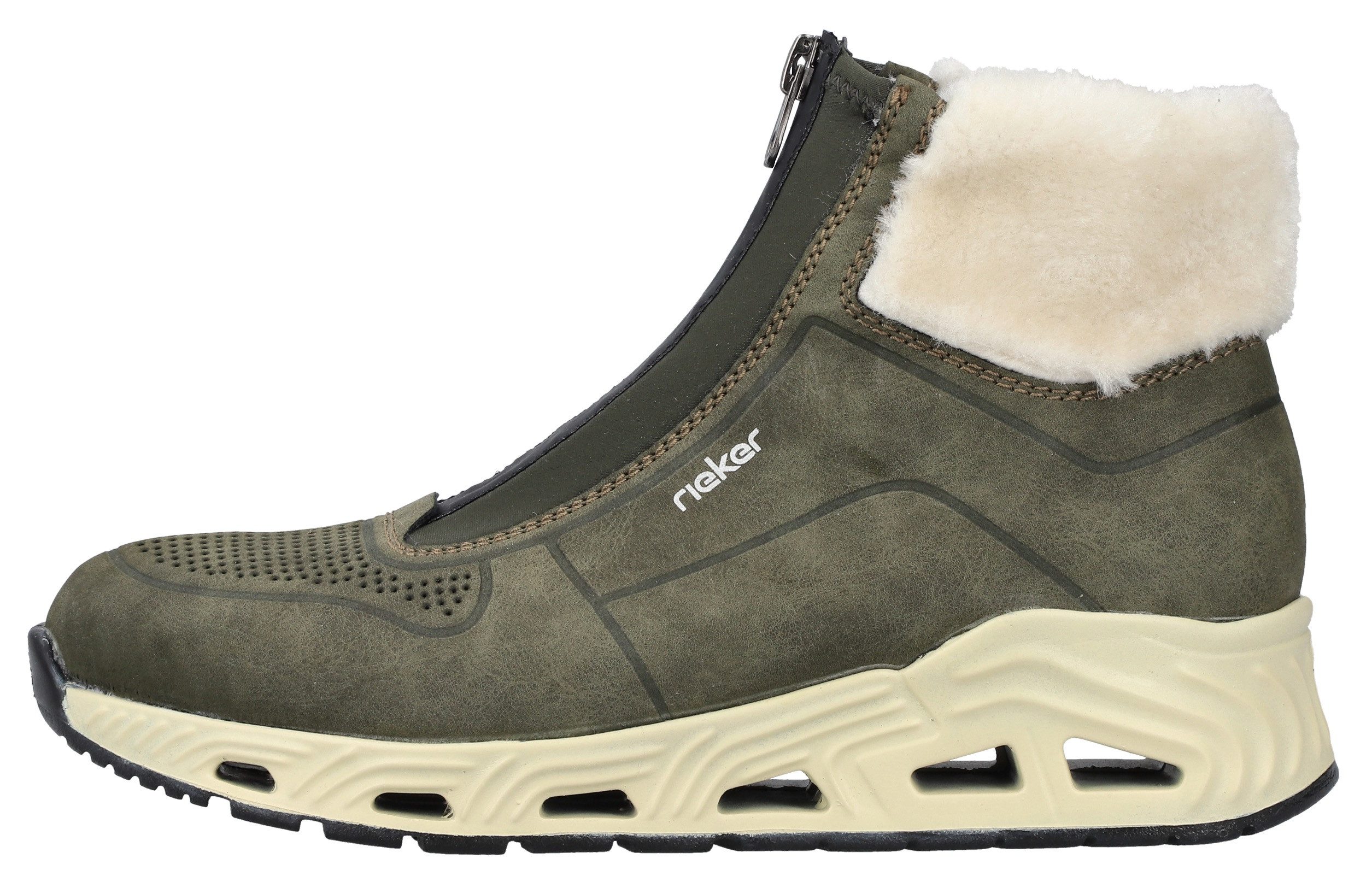 Rieker Sneakers vrijetijdsschoen, instaplaarzen met voorrits