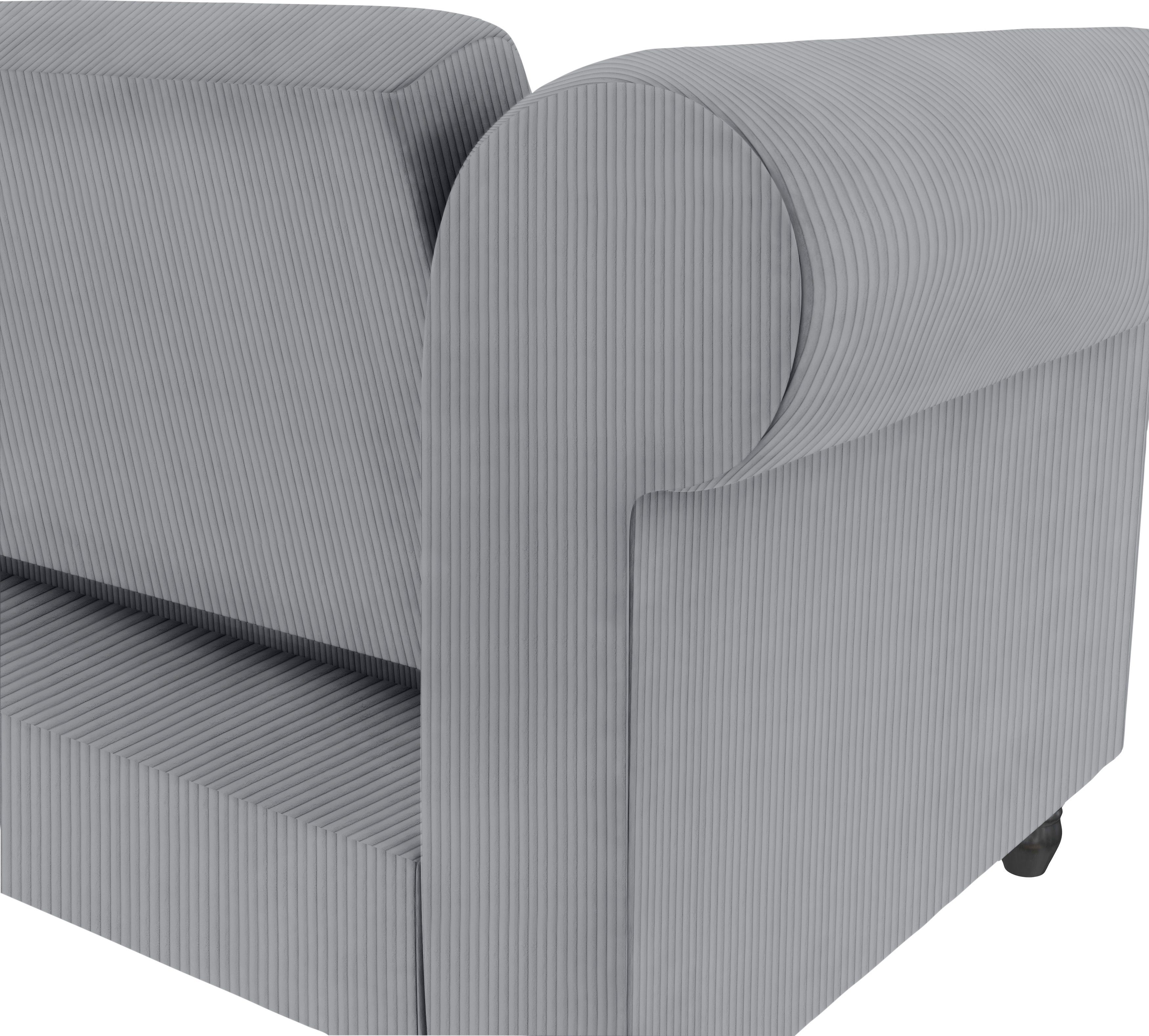 Dorel Home Hoekbank Felix II, L-model, bedbank 241cm (ligoppervlak 108x195 cm),