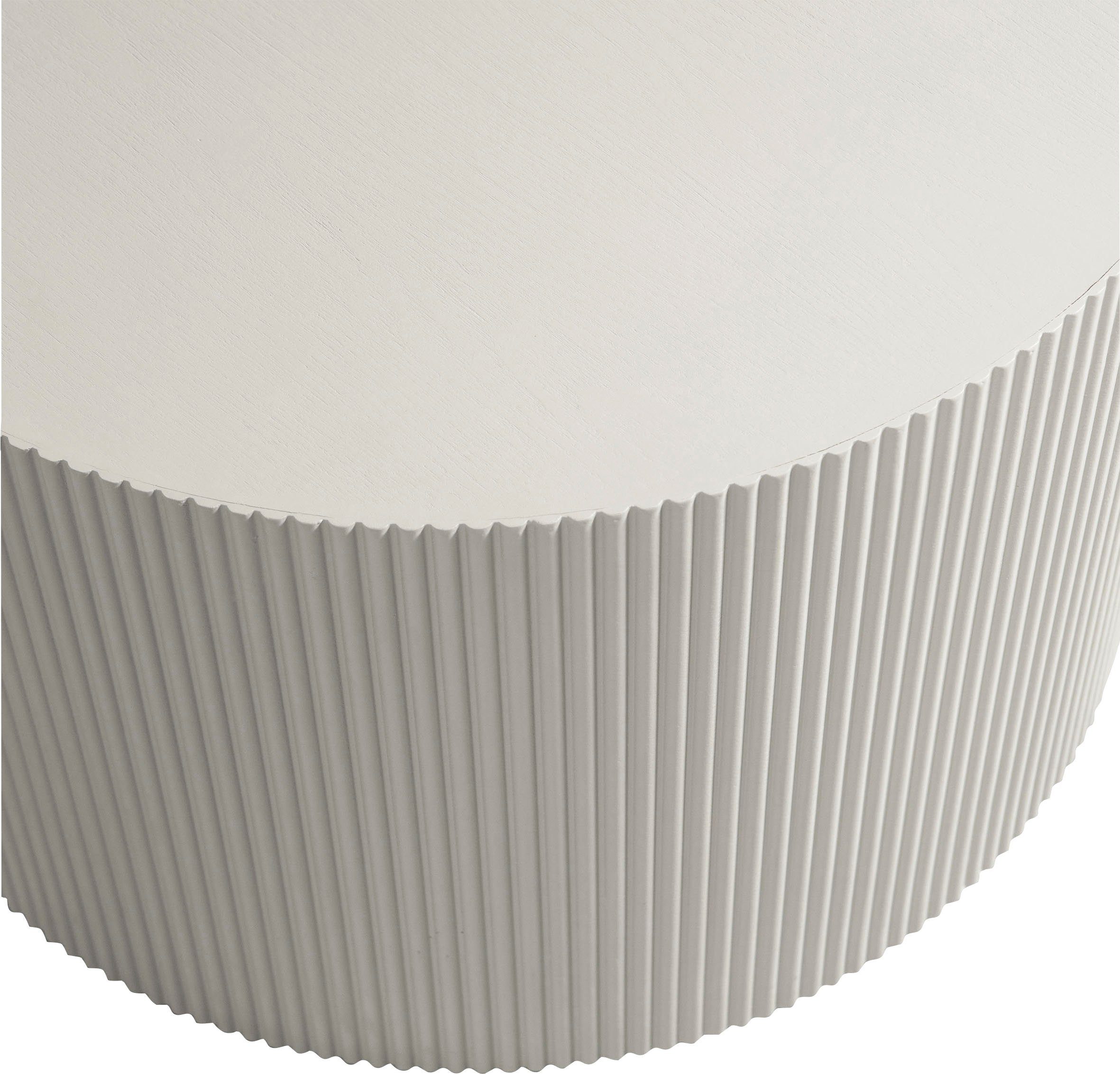 WOOOD Bijzettafel Prague ronde vorm, van geperst plaatmateriaal, hoogte 40 x ø 60 cm