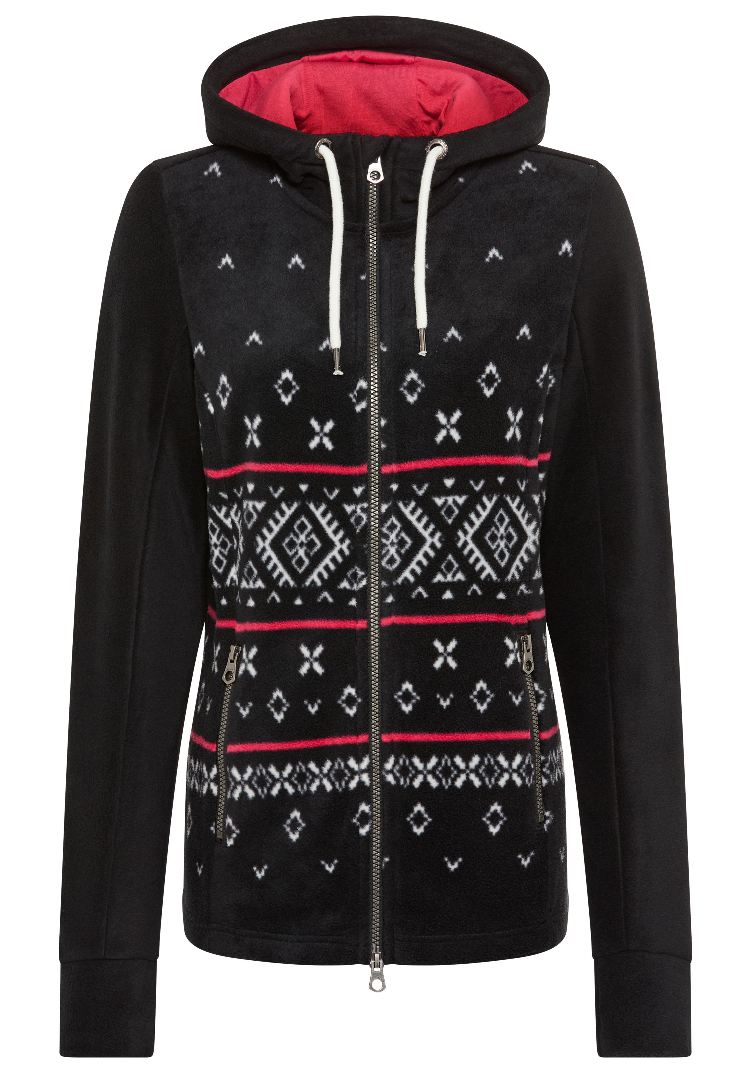 KangaROOS Fleecejack met noors motief