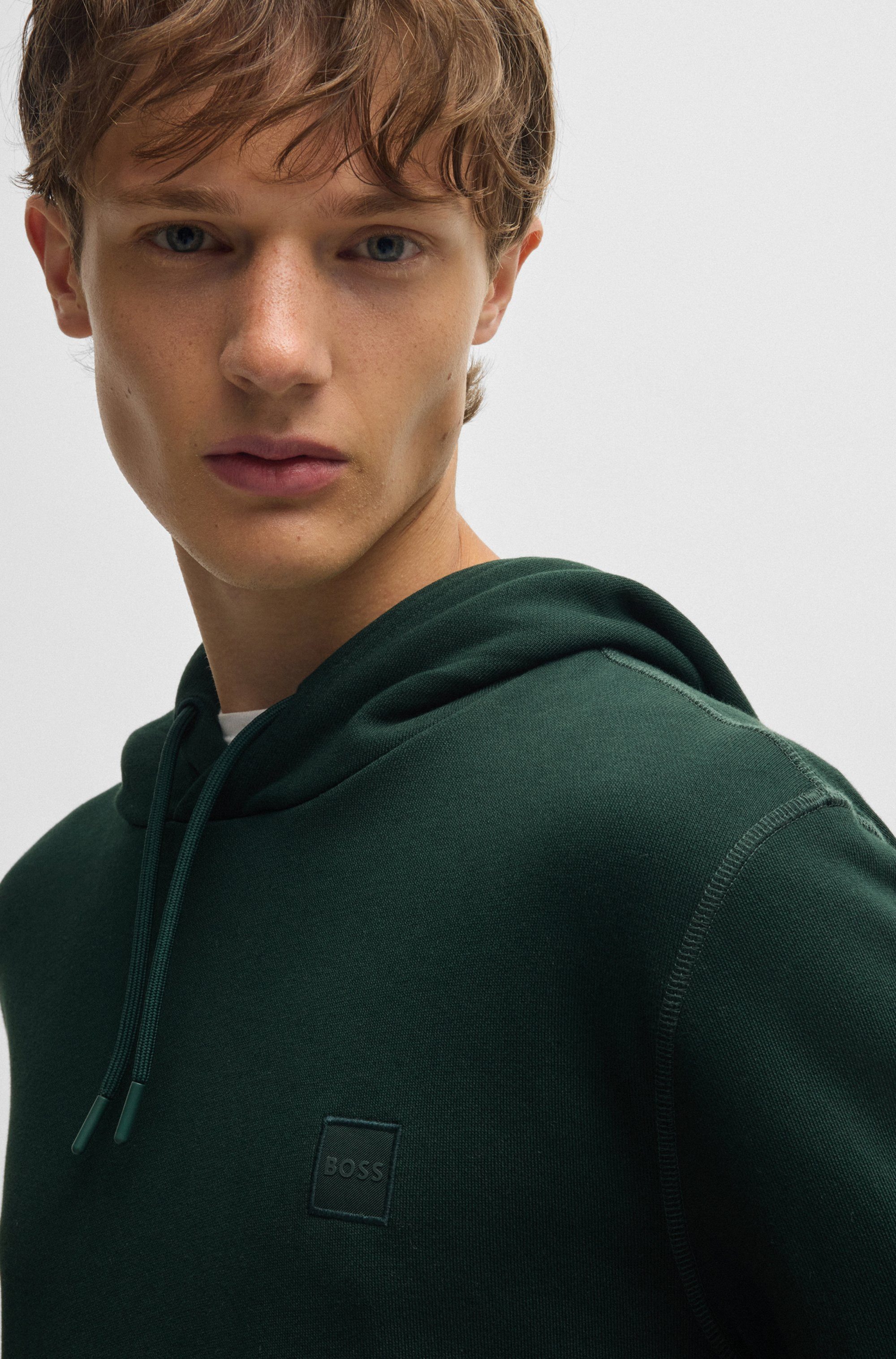 Boss Orange Hoodie Wetalk met geborduurd boss merkembleem