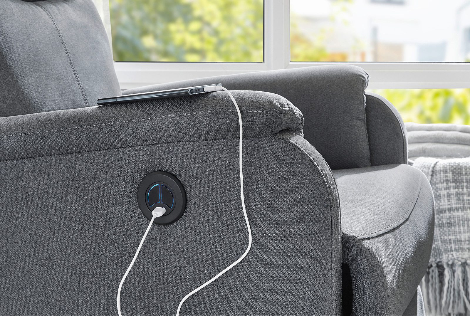 Jockenhöfer Gruppe Relaxfauteuil Bristol, met elektromotorische verstelfuncties