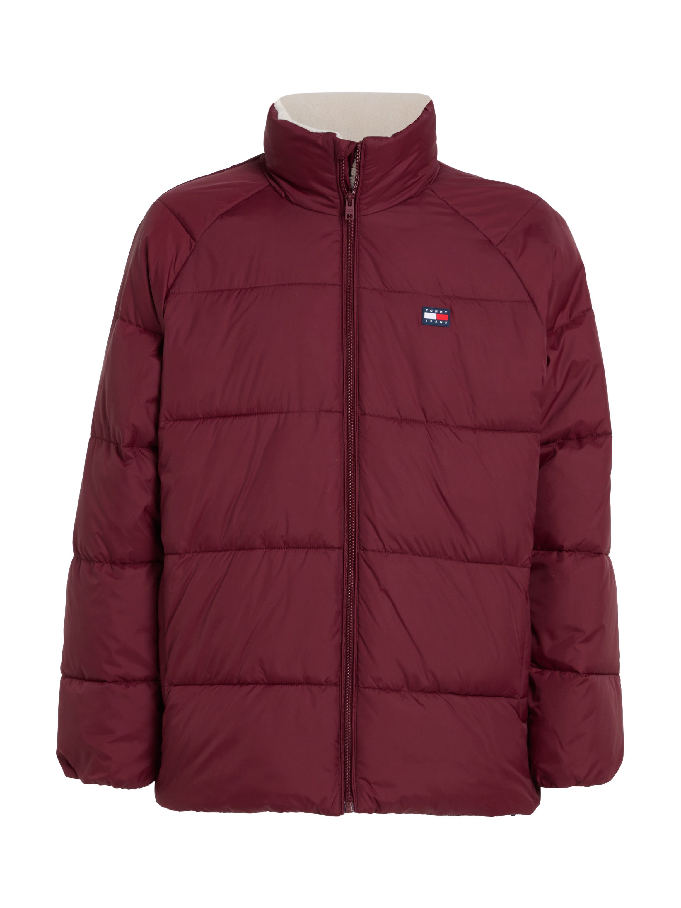 TOMMY JEANS Gewatteerde jas TJM POLY PUFFER EXT Winterjas met staande kraag gevoerd teddy binnenzakken