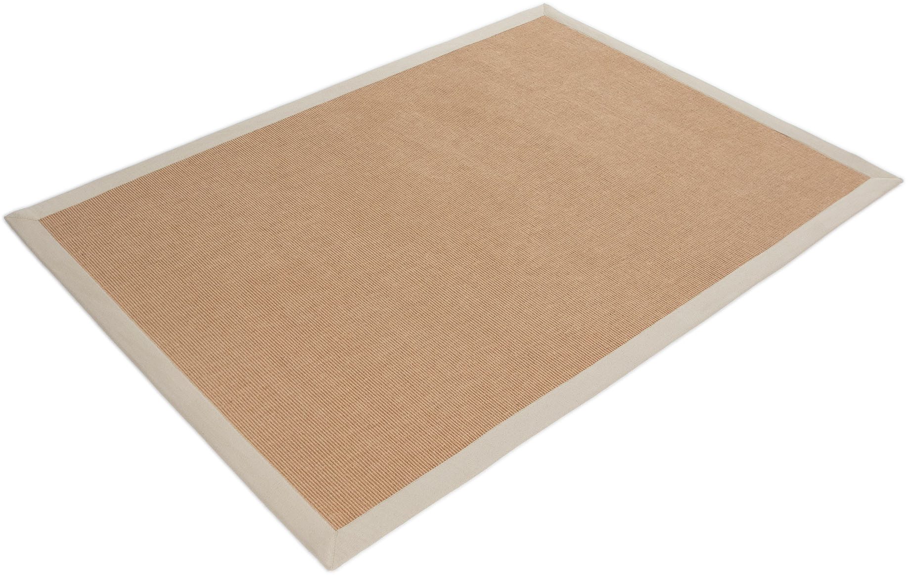 carpetfine Sisalkleed Sisal met gekleurd randdessin, antislip achterzijde